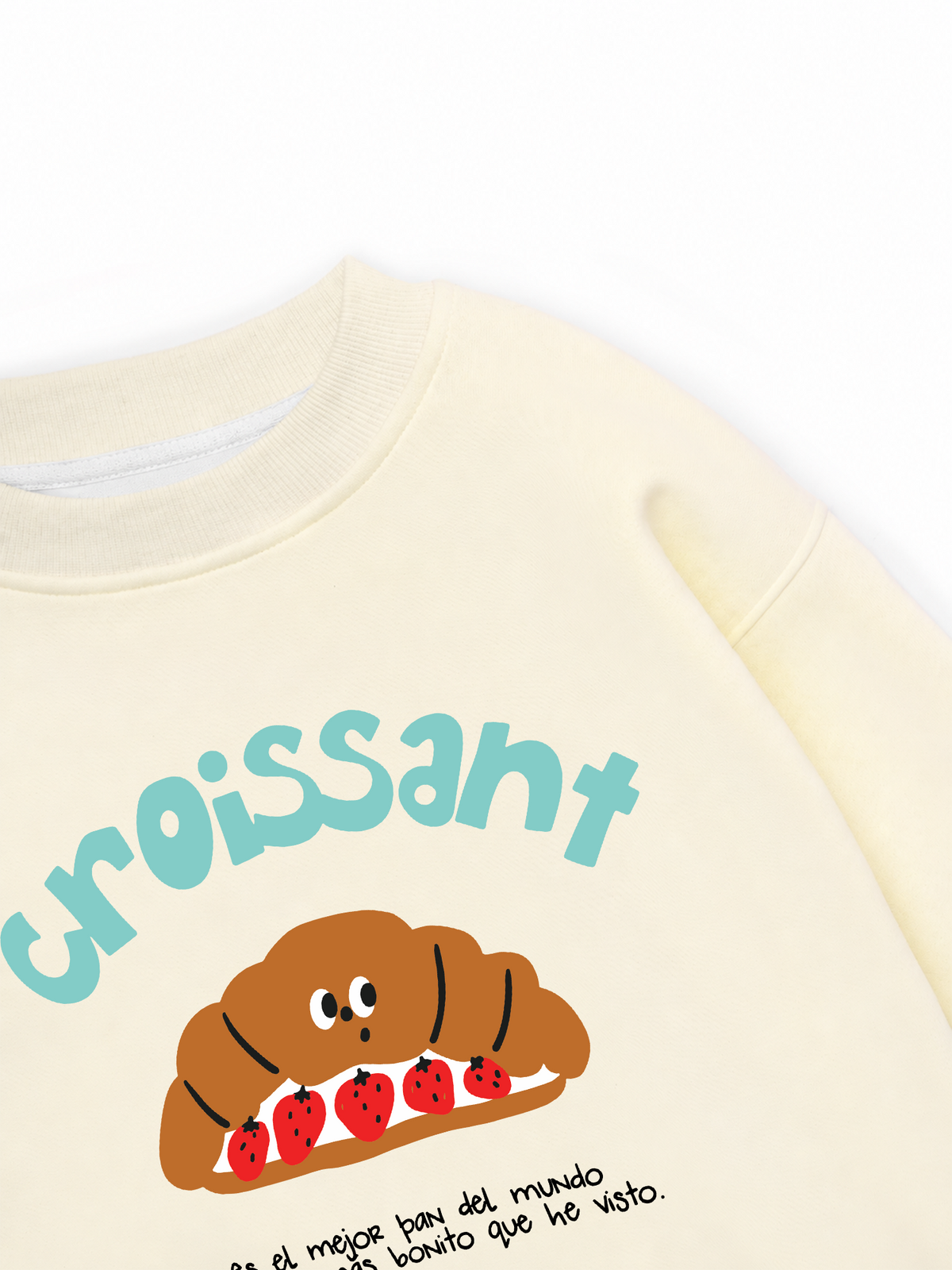 Áo Sweater Nỉ Hai Da Croissant