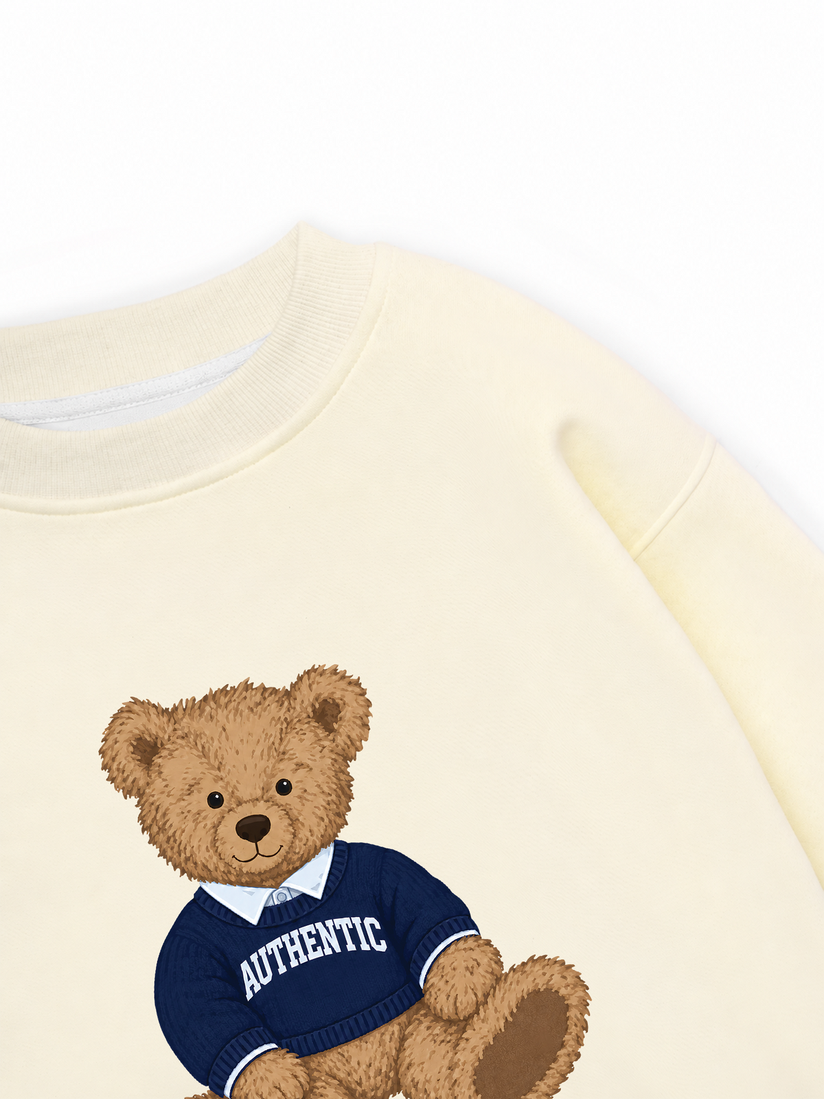 Áo Sweater Nỉ Hai Da Authentic Bear