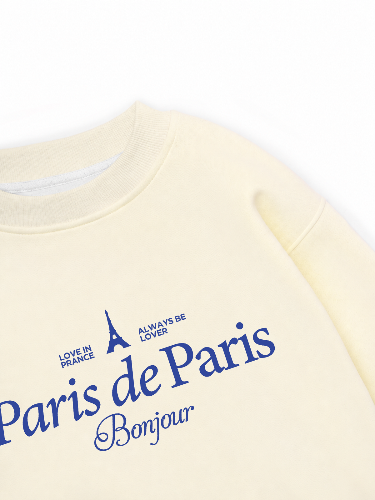 Áo Sweater Nỉ Hai Da Paris de Paris