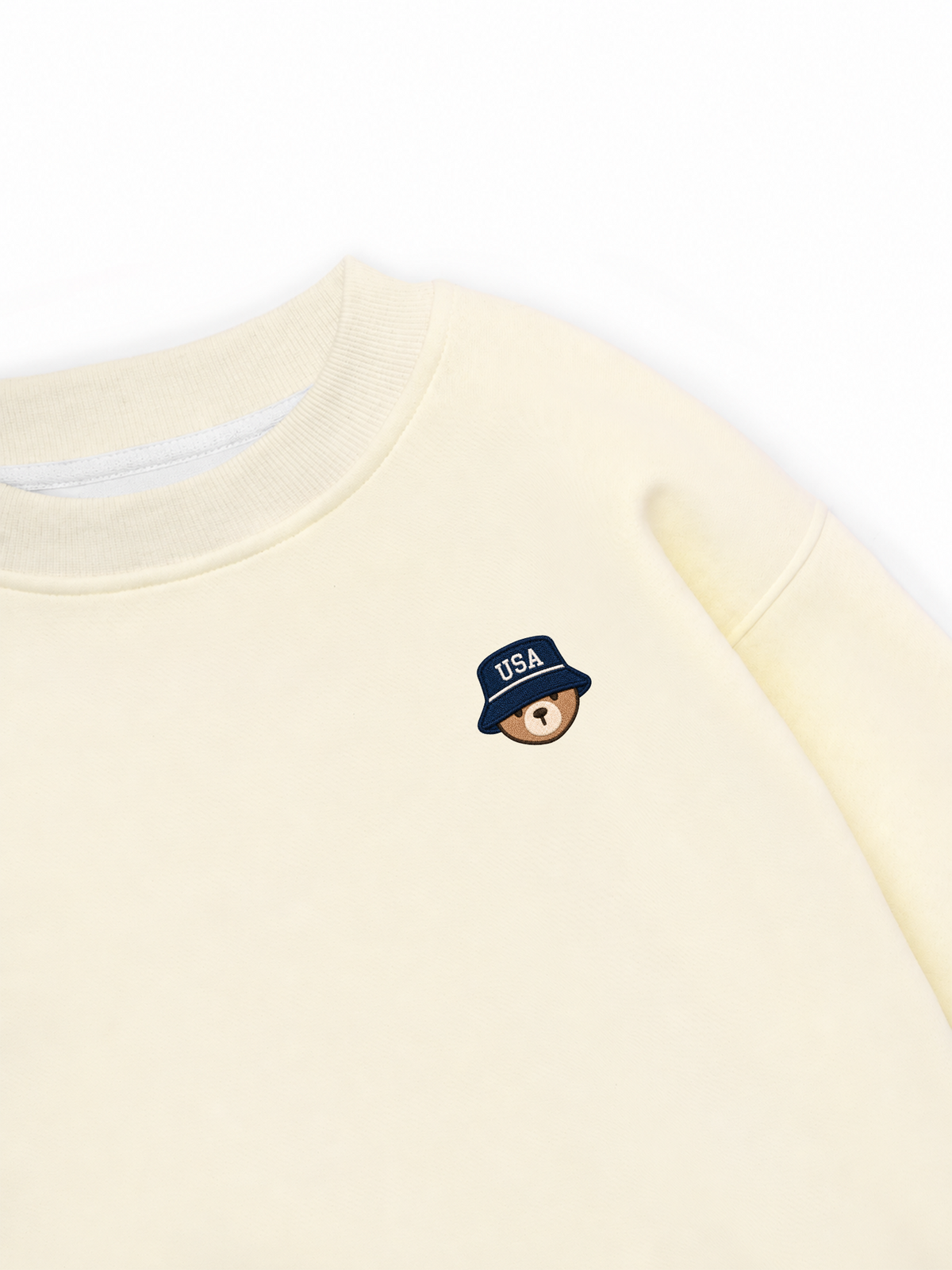 Áo Sweater Nỉ Hai Da USA Bear