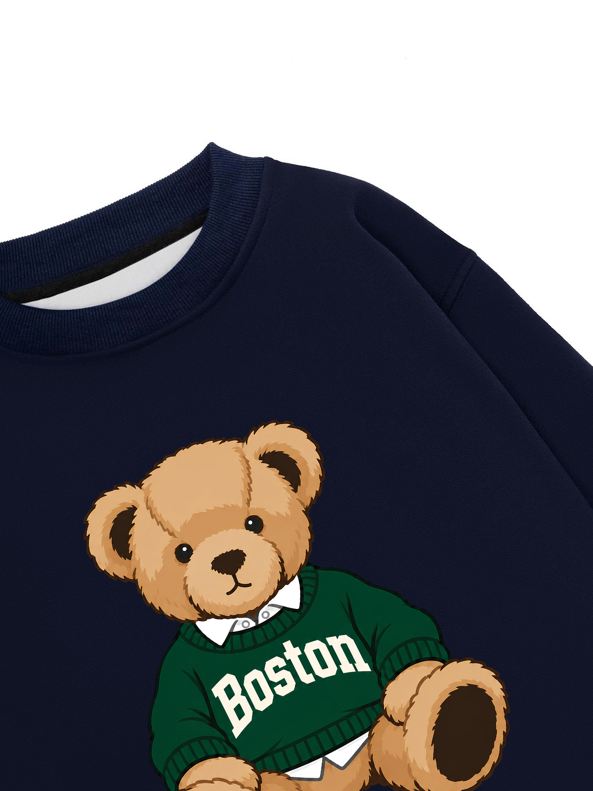 Áo Sweater Nỉ Hai Da City Boston Bear
