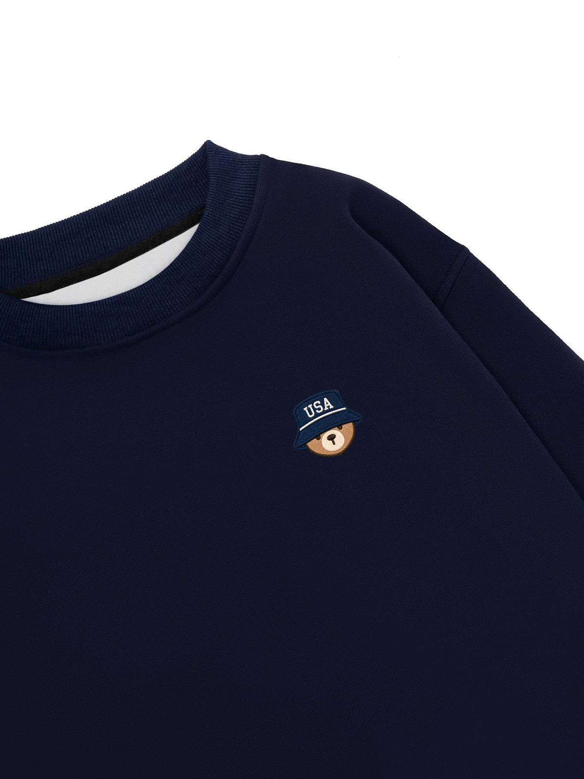 Áo Sweater Nỉ Hai Da USA Bear