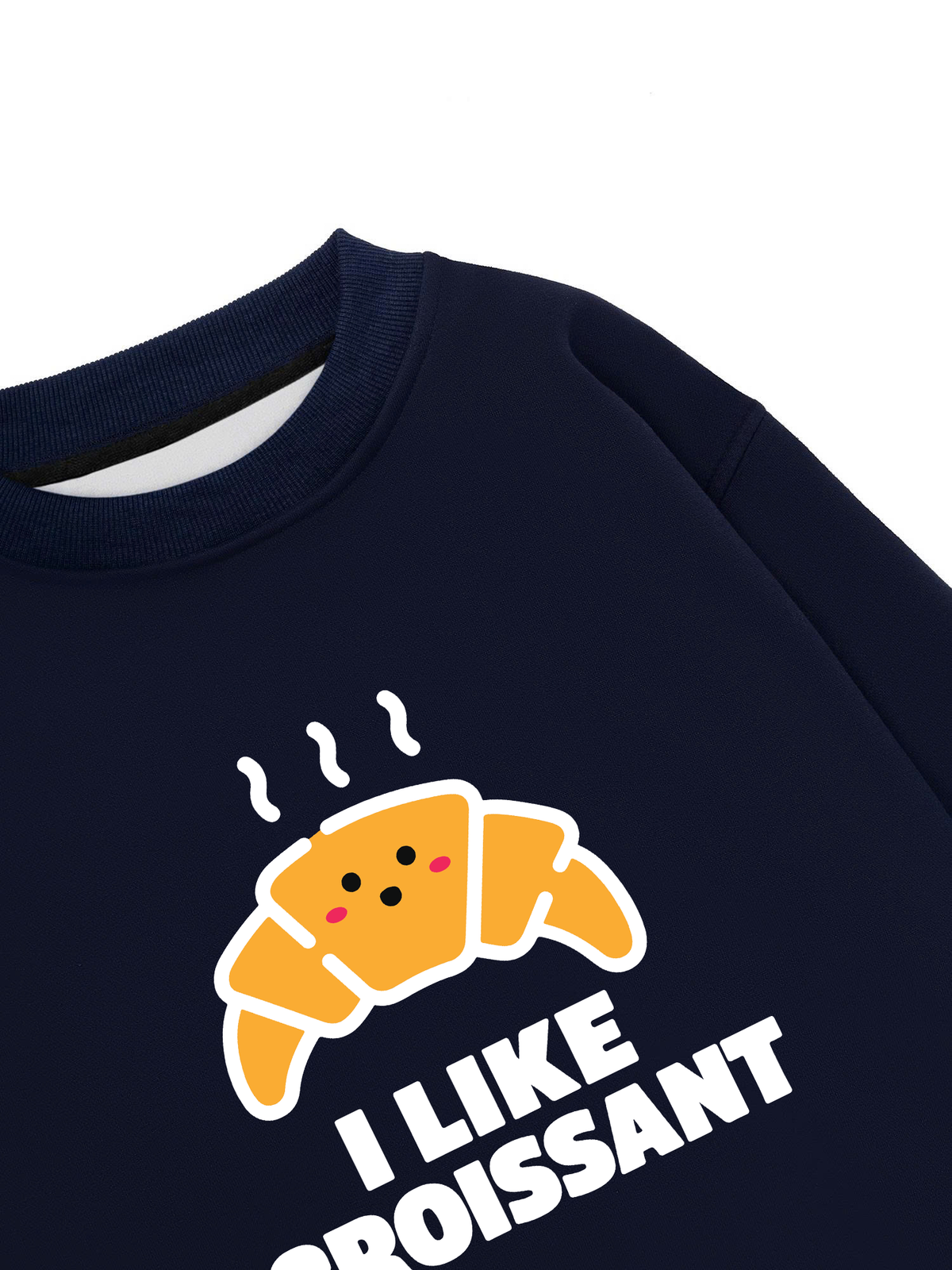 Áo Sweater Nỉ Hai Da I Like Croissant