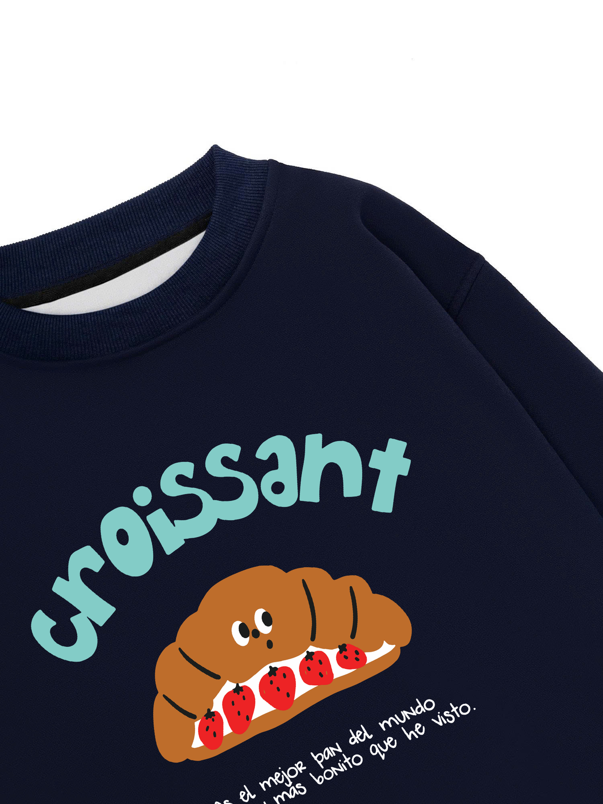 Áo Sweater Nỉ Hai Da Croissant