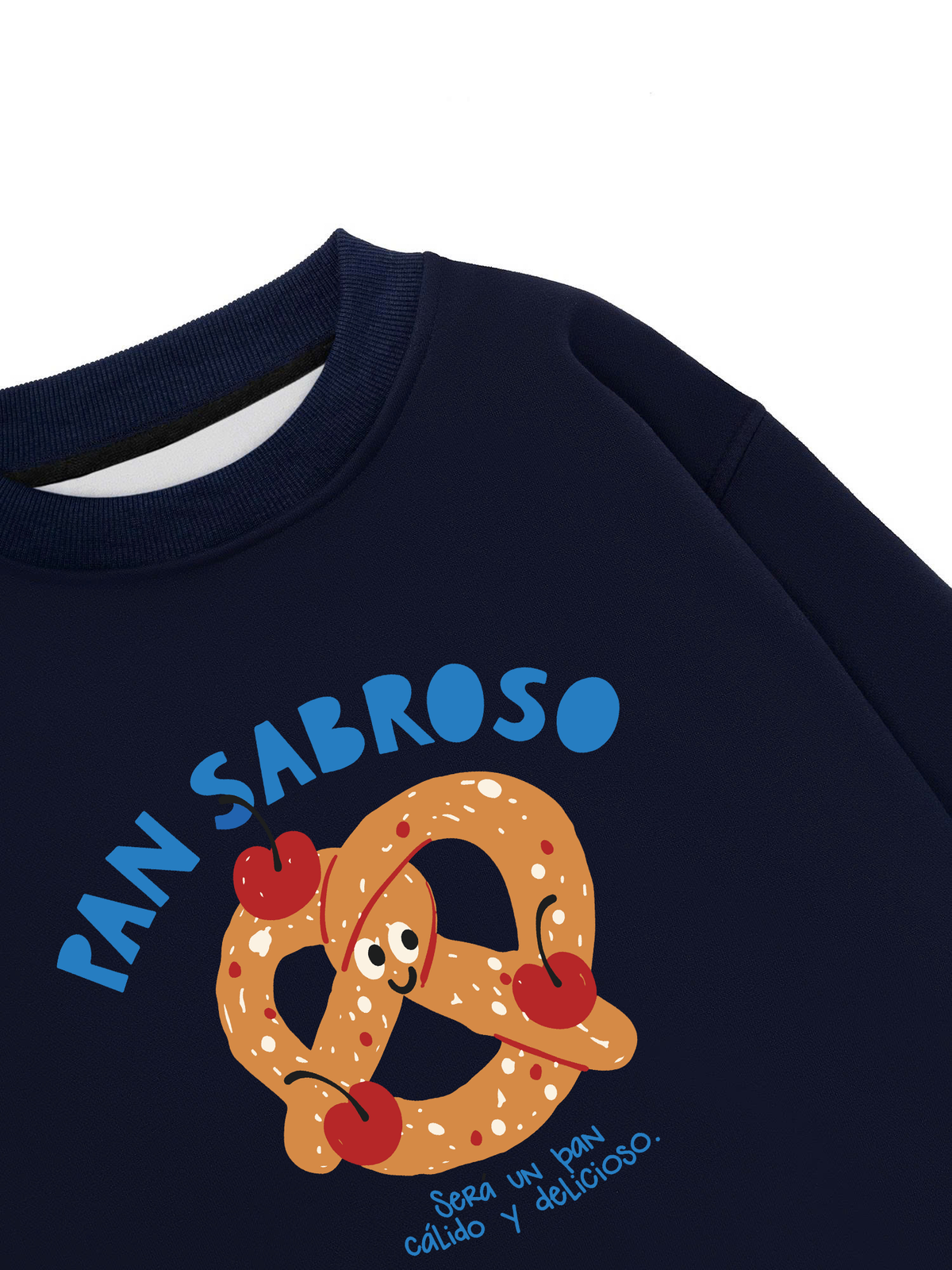 Áo Sweater Nỉ Hai Da Pretzel