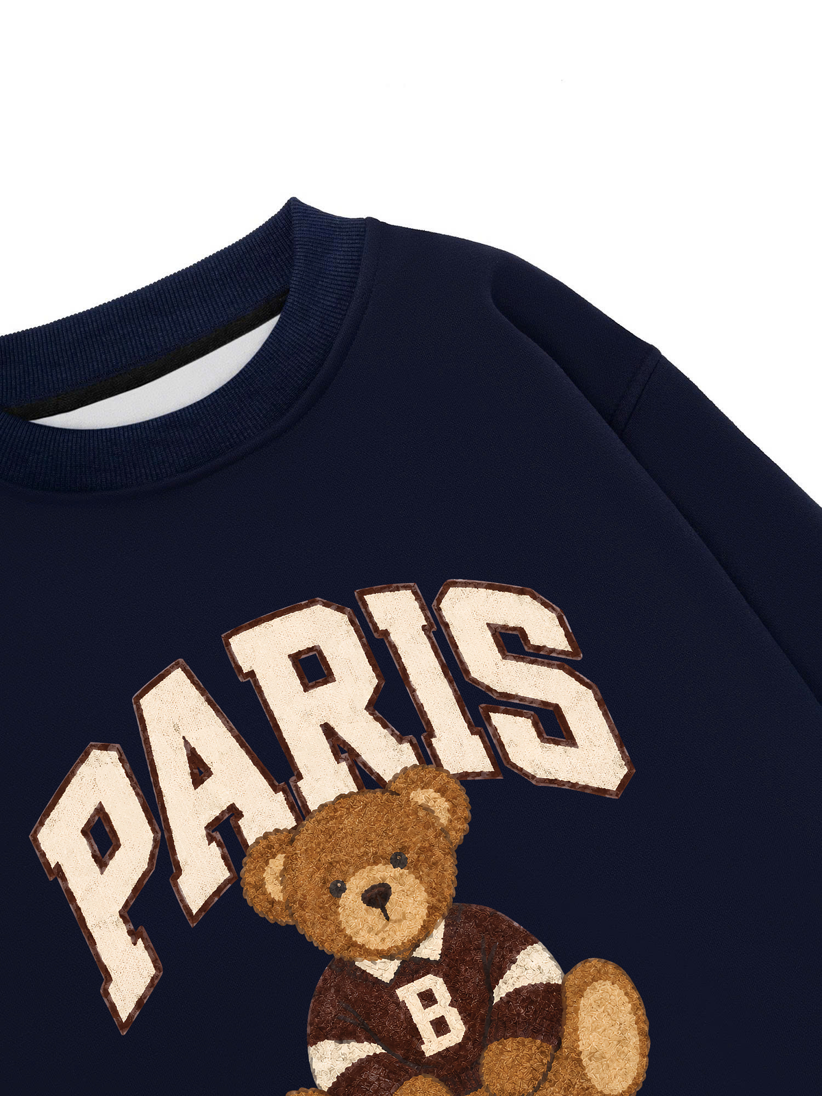 Áo Sweater Nỉ Hai Da City Paris Bear