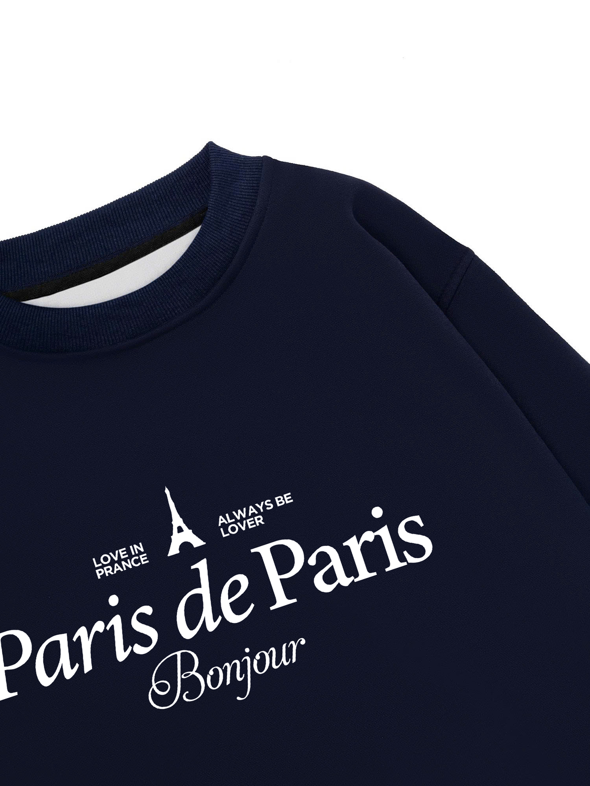 Áo Sweater Nỉ Hai Da Paris de Paris