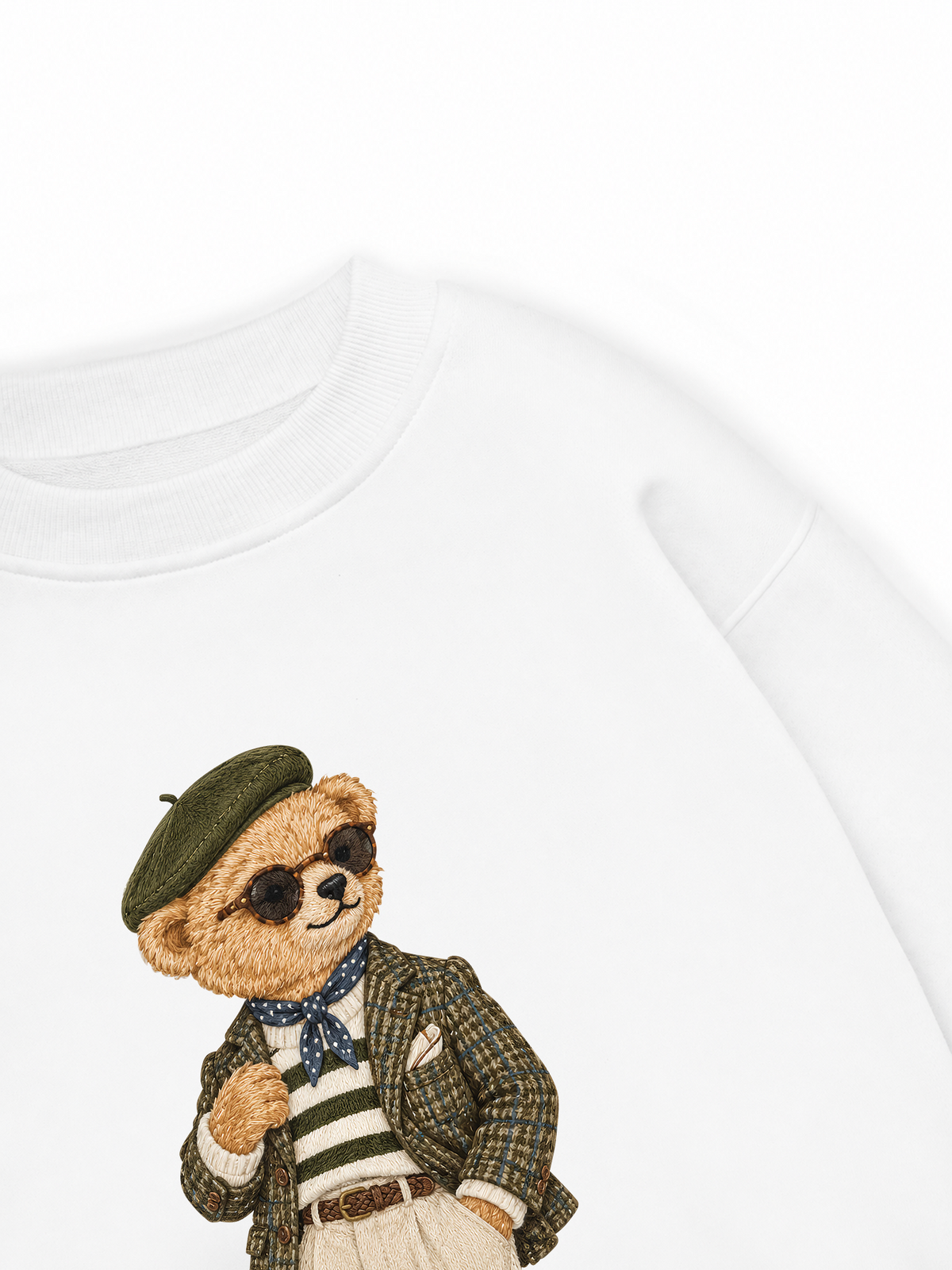 Áo Sweater Nỉ Hai Da Lady Bear