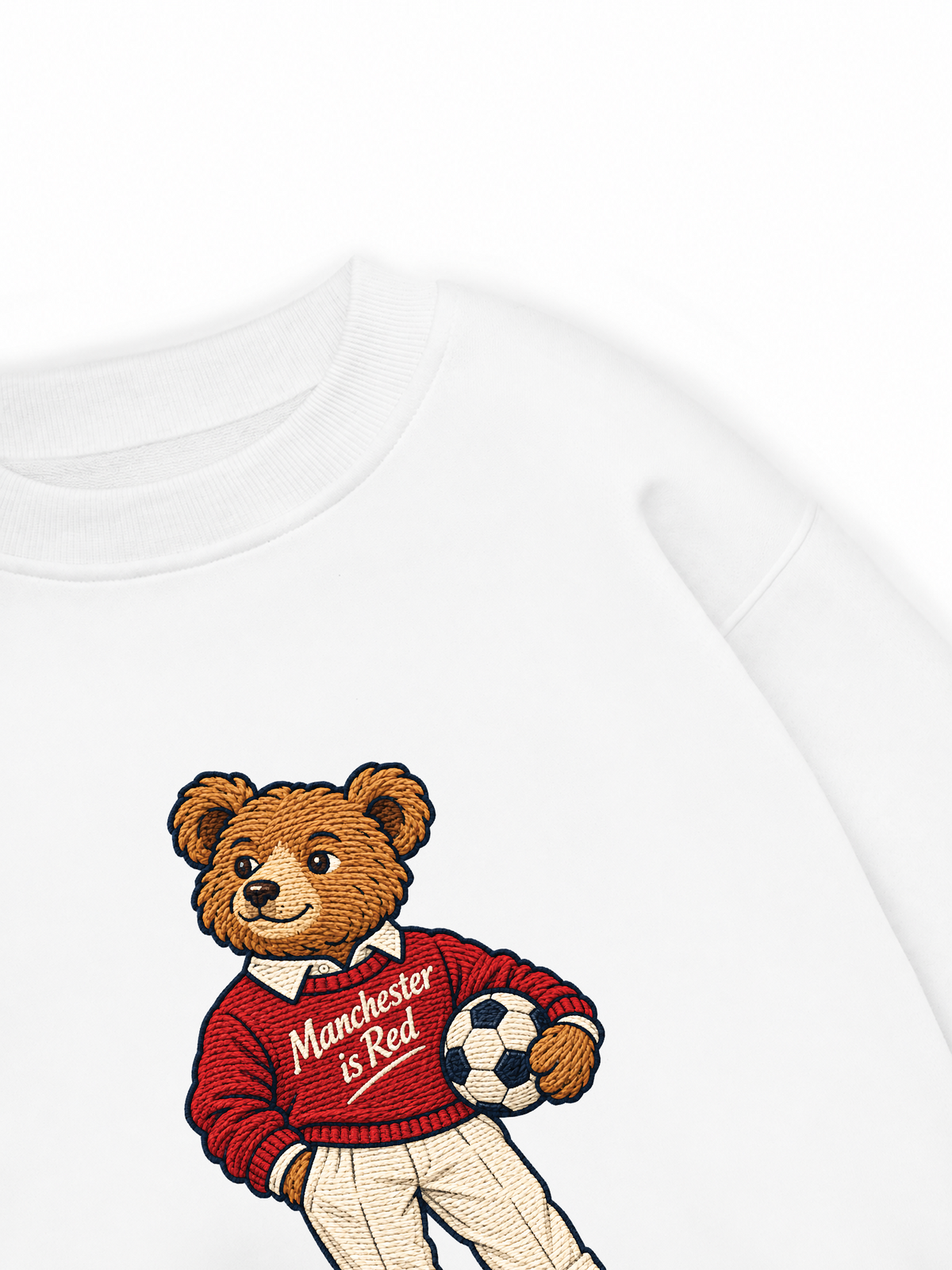 Áo Sweater Nỉ Hai Da MUFC Bear