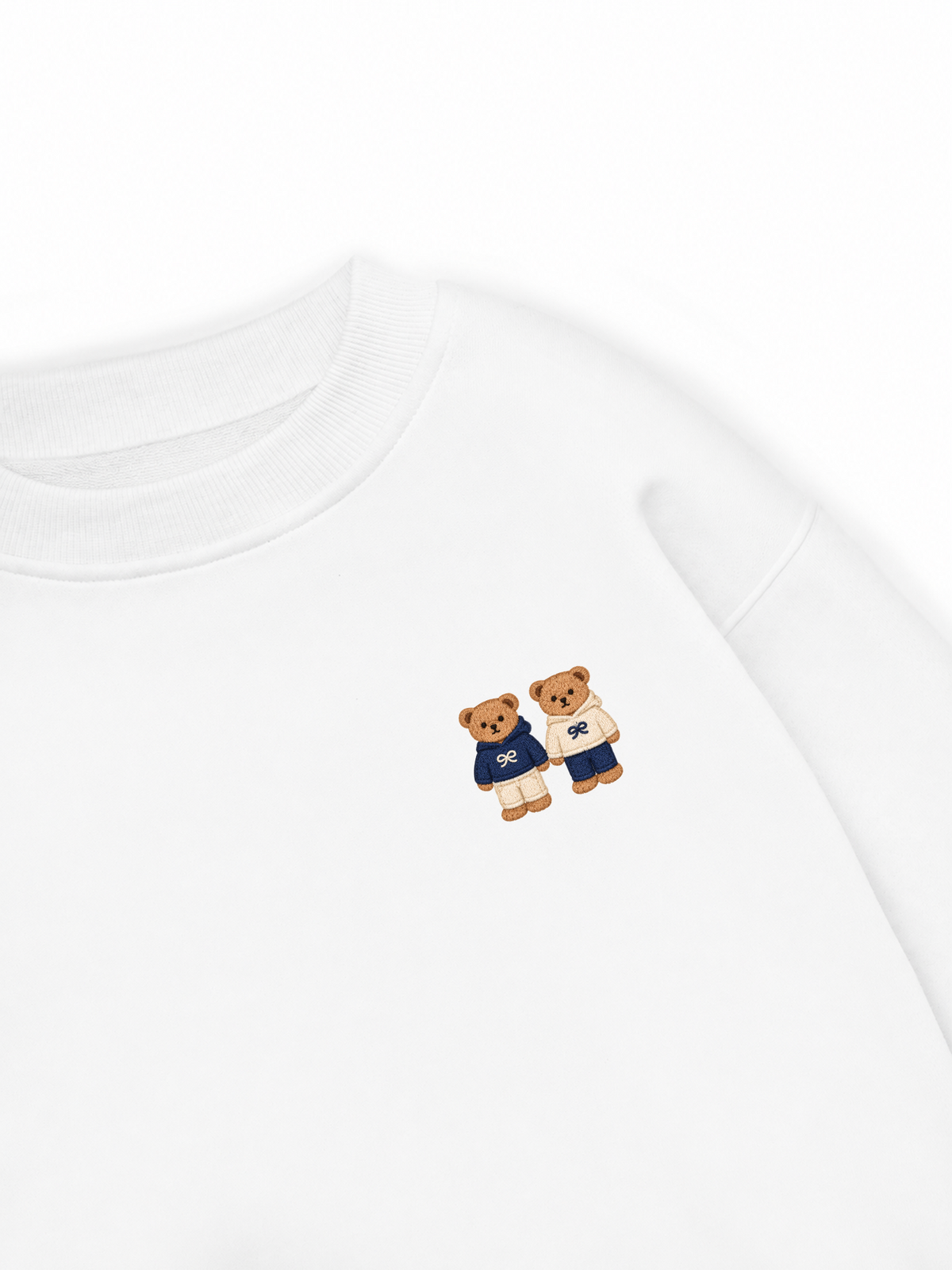Áo Sweater Nỉ Hai Da Twin Bears