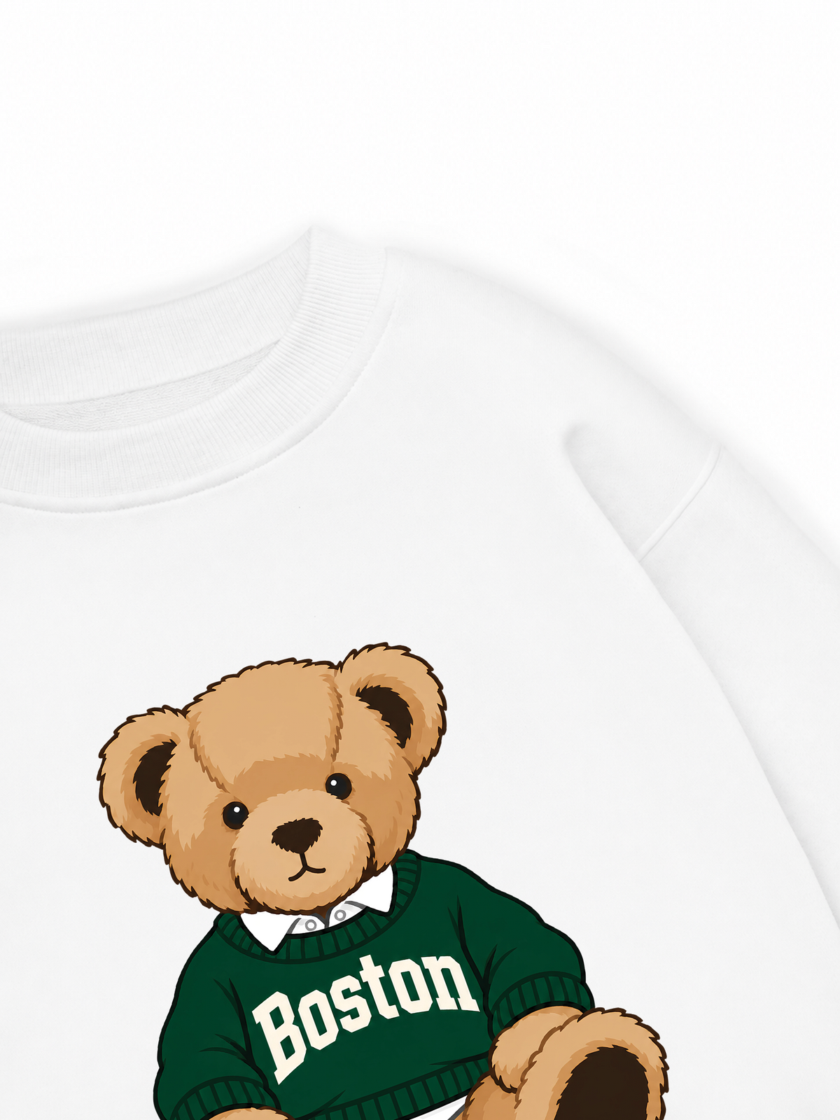 Áo Sweater Nỉ Hai Da City Boston Bear