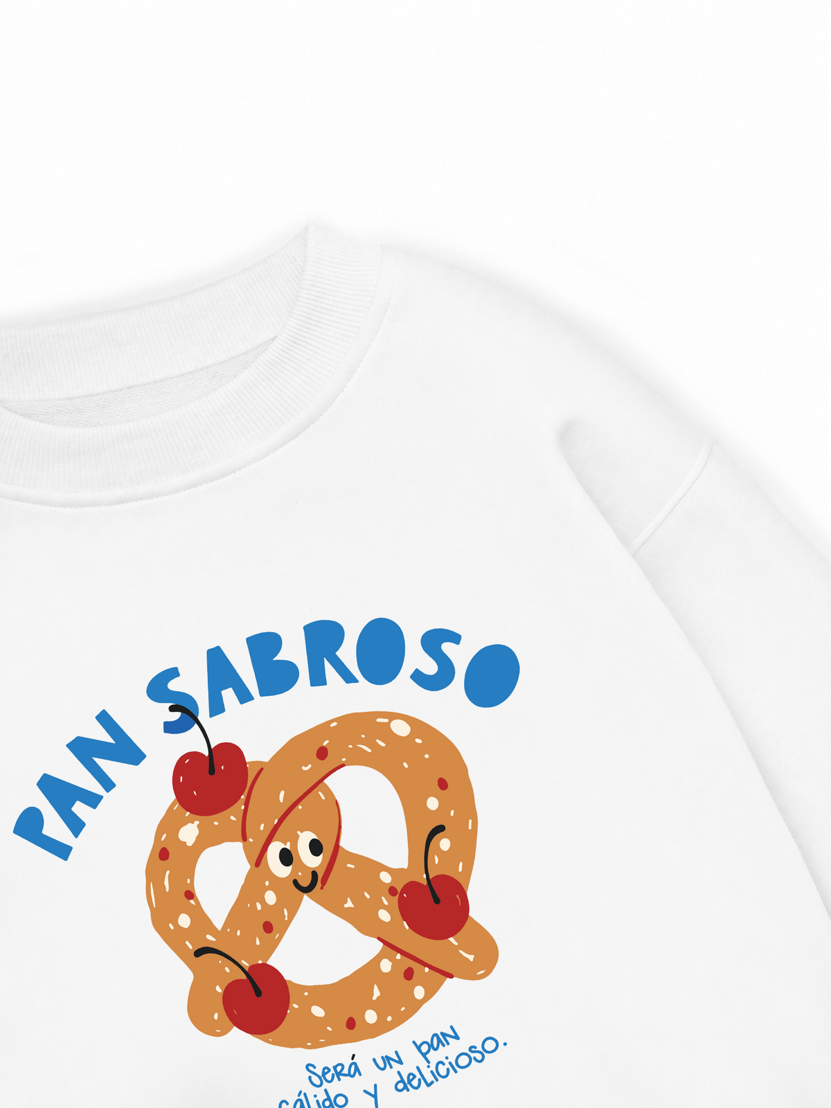 Áo Sweater Nỉ Hai Da Pretzel