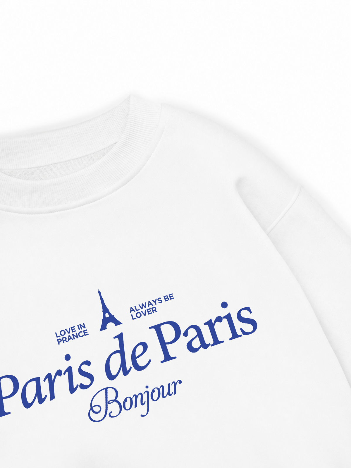 Áo Sweater Nỉ Hai Da Paris de Paris