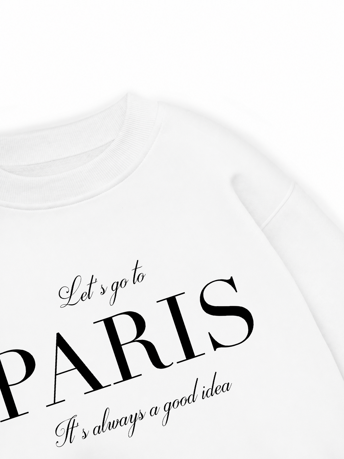 Áo Sweater Nỉ Hai Da City Let's go to Paris