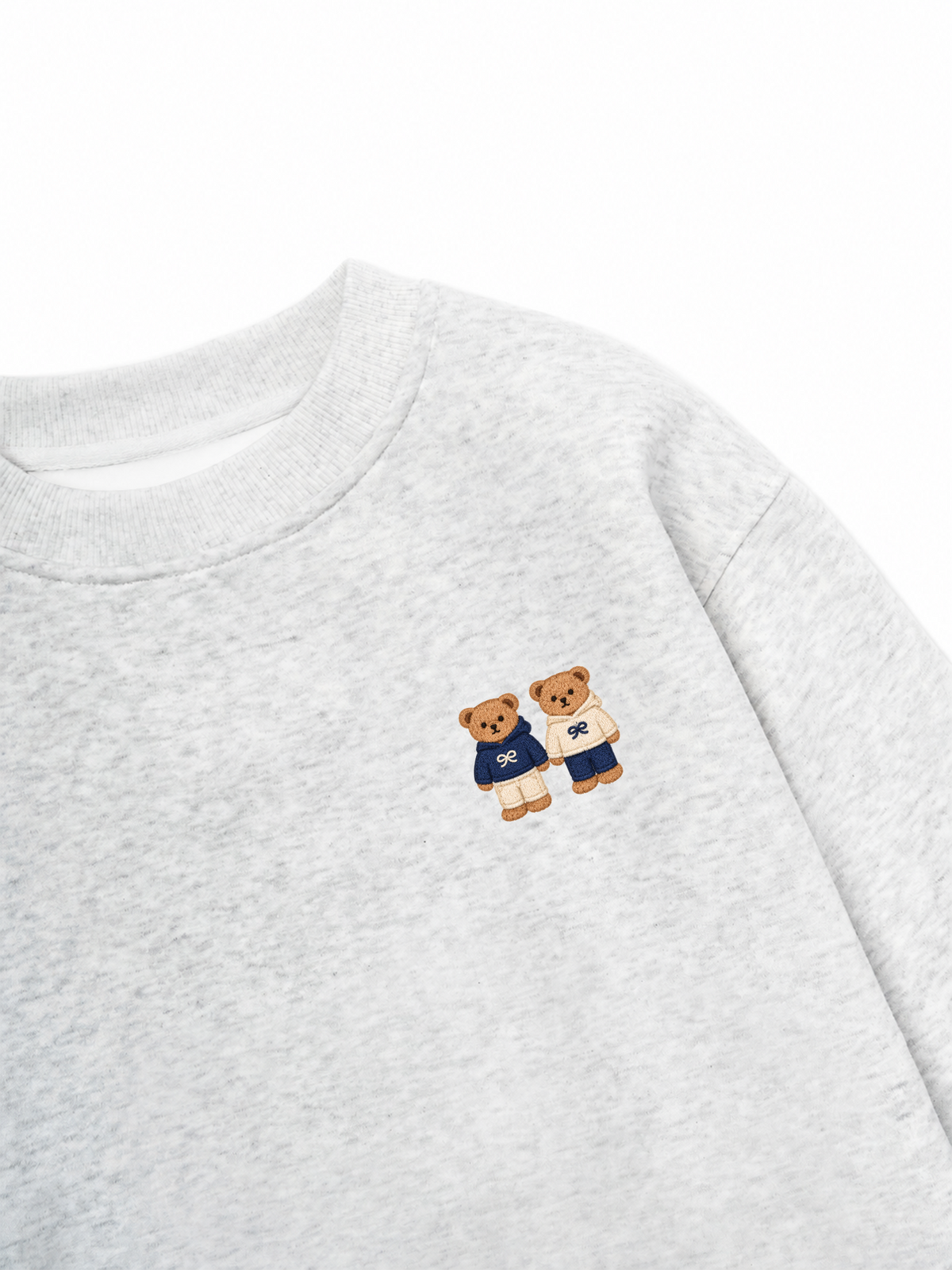 Áo Sweater Nỉ Hai Da Twin Bears