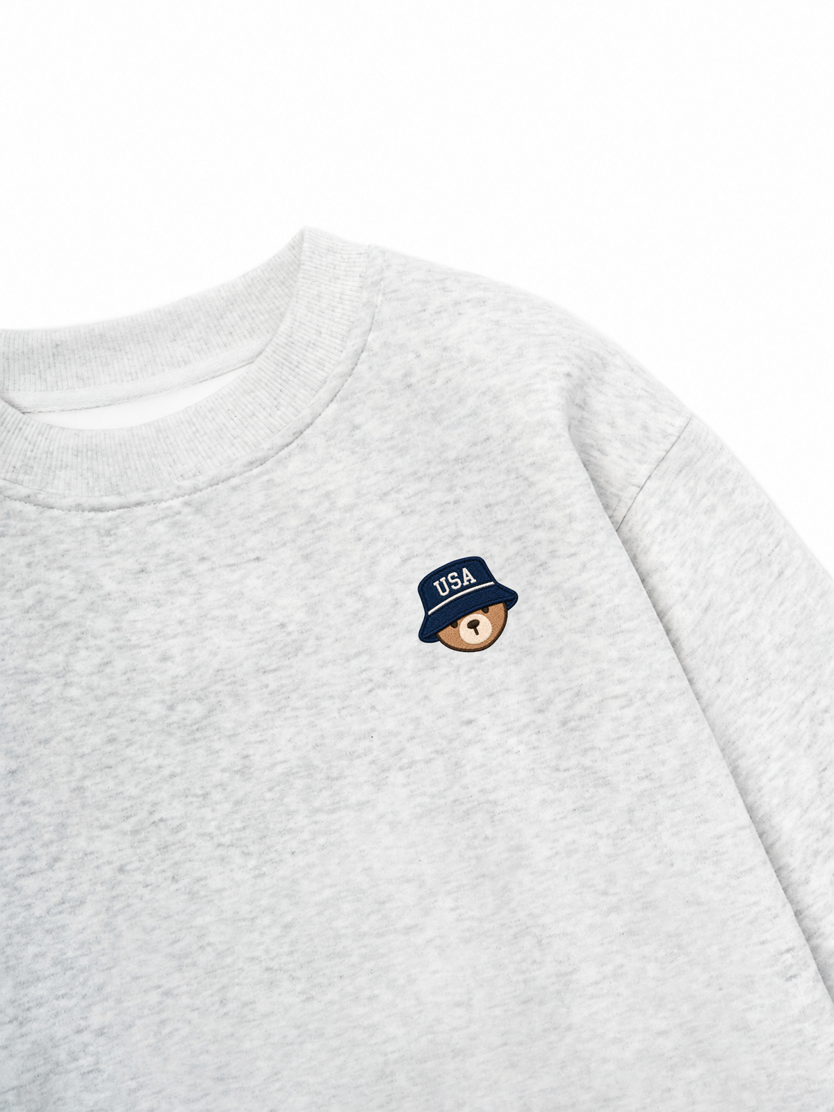 Áo Sweater Nỉ Hai Da USA Bear