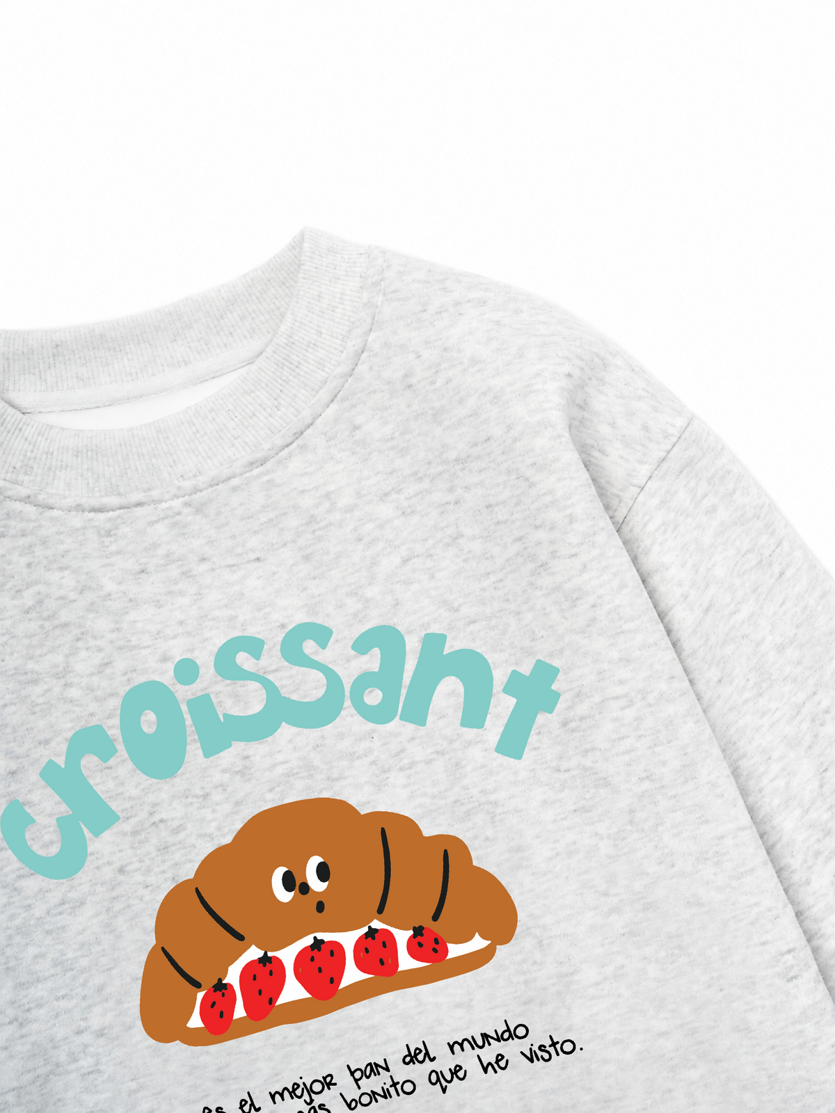 Áo Sweater Nỉ Hai Da Croissant