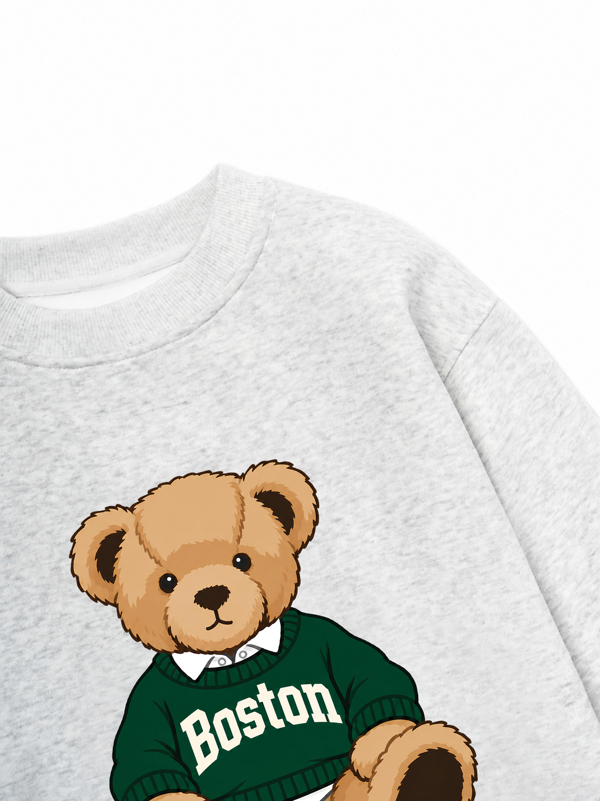 Áo Sweater Nỉ Hai Da City Boston Bear