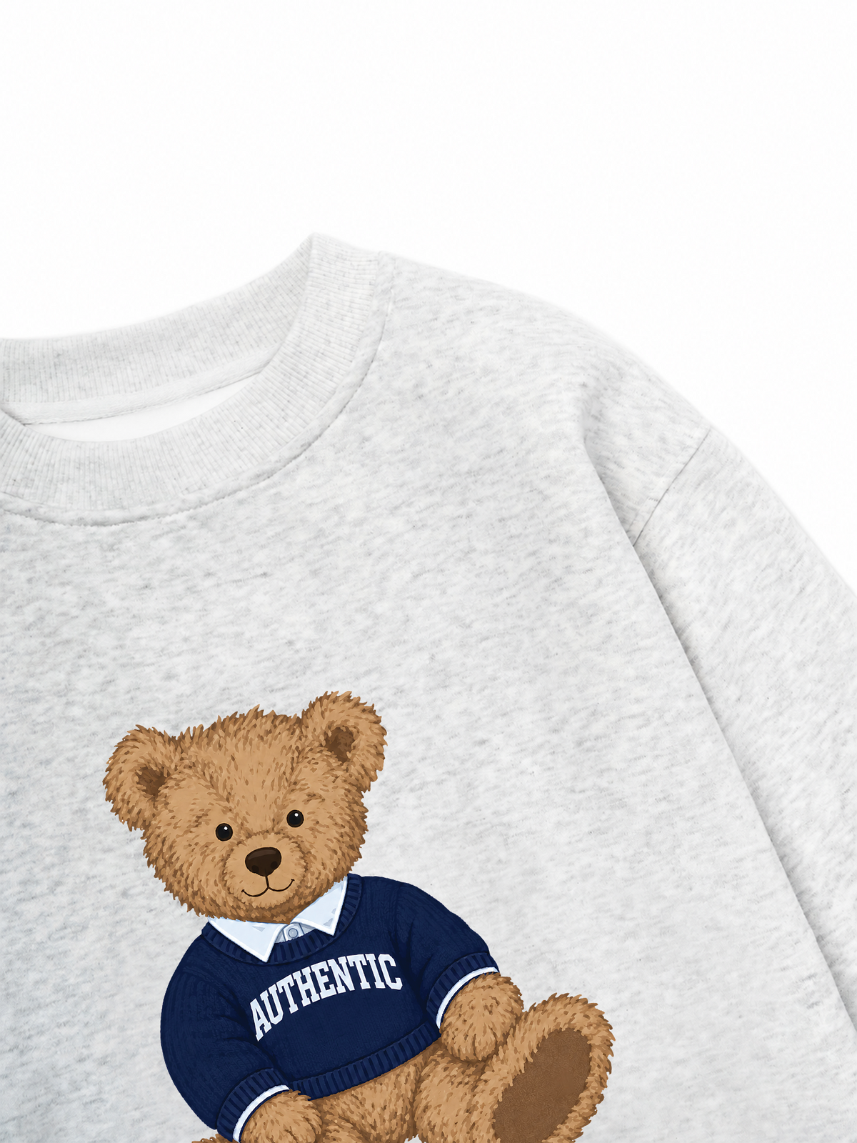 Áo Sweater Nỉ Hai Da Authentic Bear
