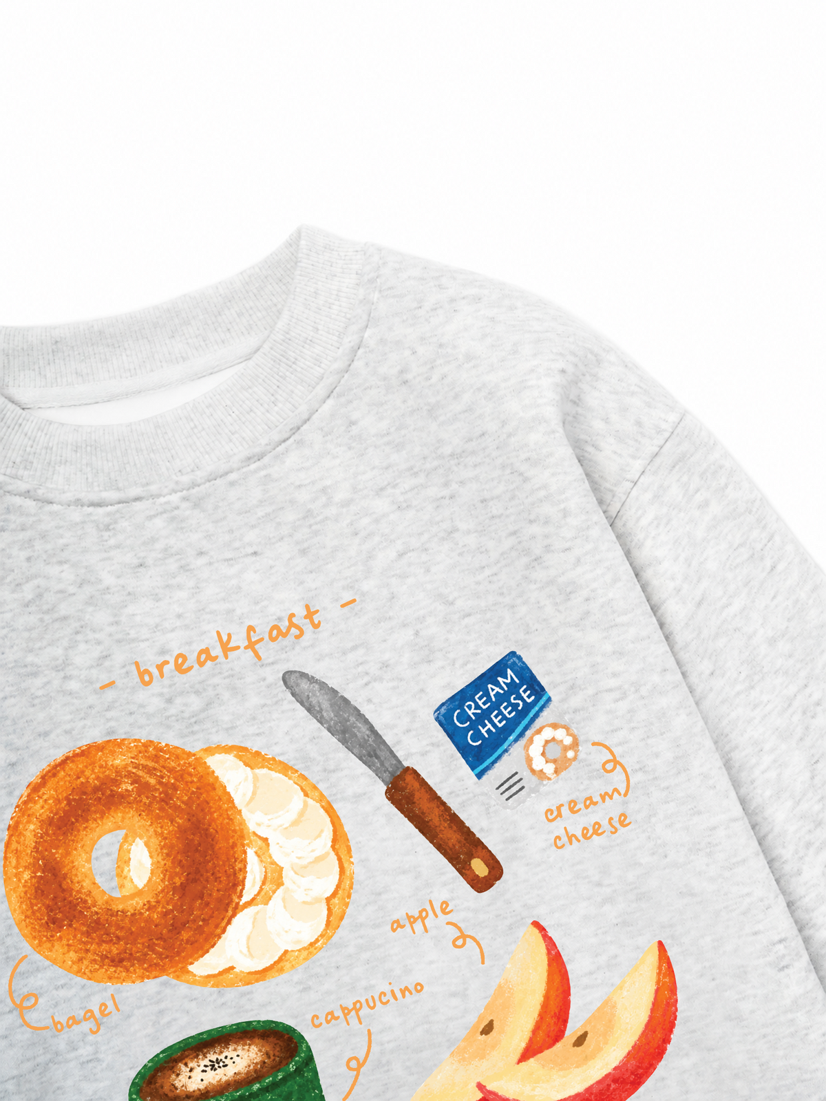 Áo Sweater Nỉ Hai Da Sweetie Breakfast
