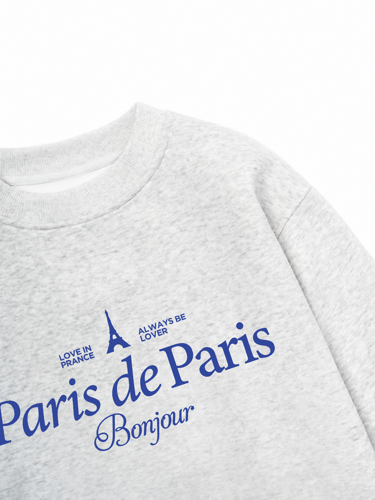 Áo Sweater Nỉ Hai Da Paris de Paris