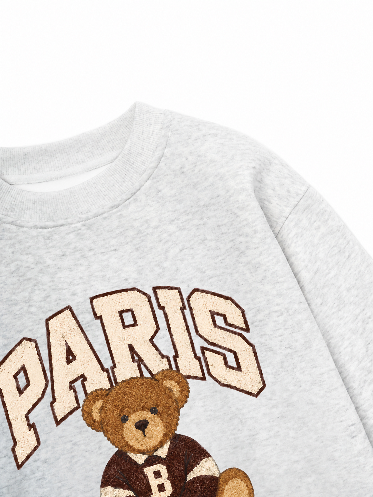 Áo Sweater Nỉ Hai Da City Paris Bear