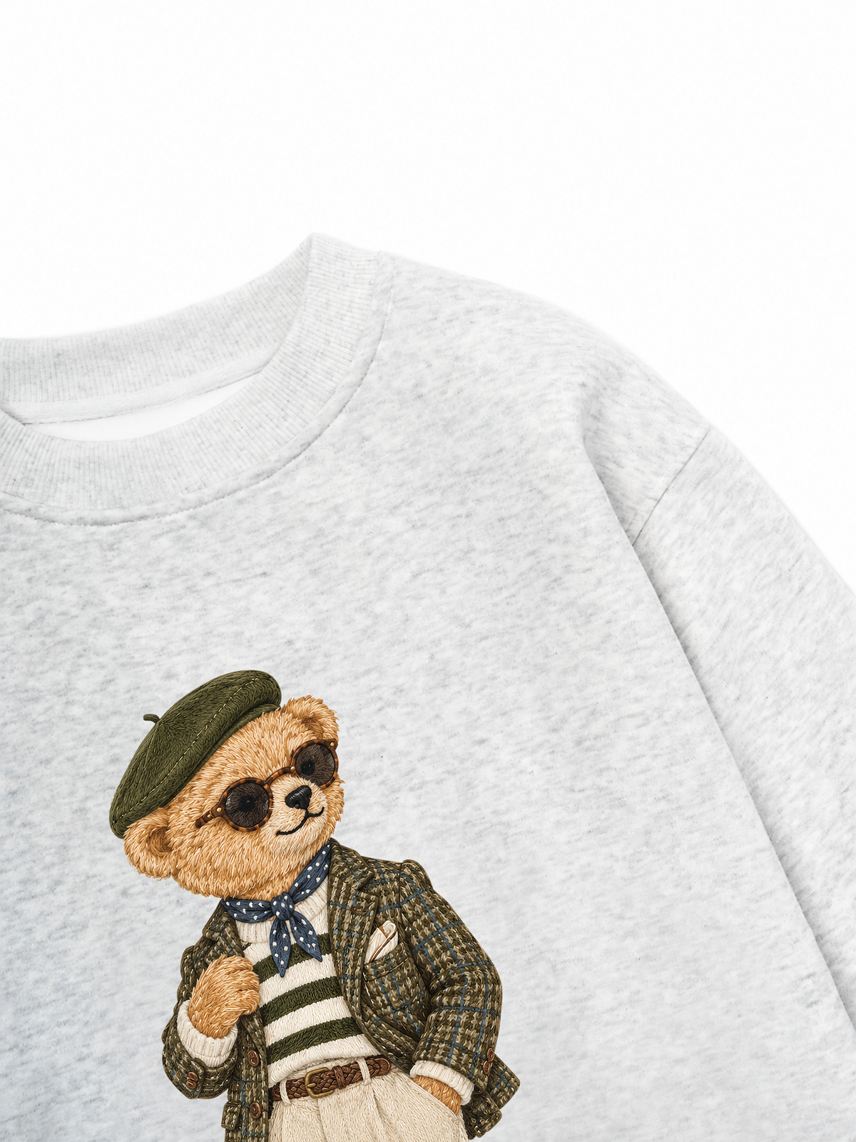 Áo Sweater Nỉ Hai Da Lady Bear