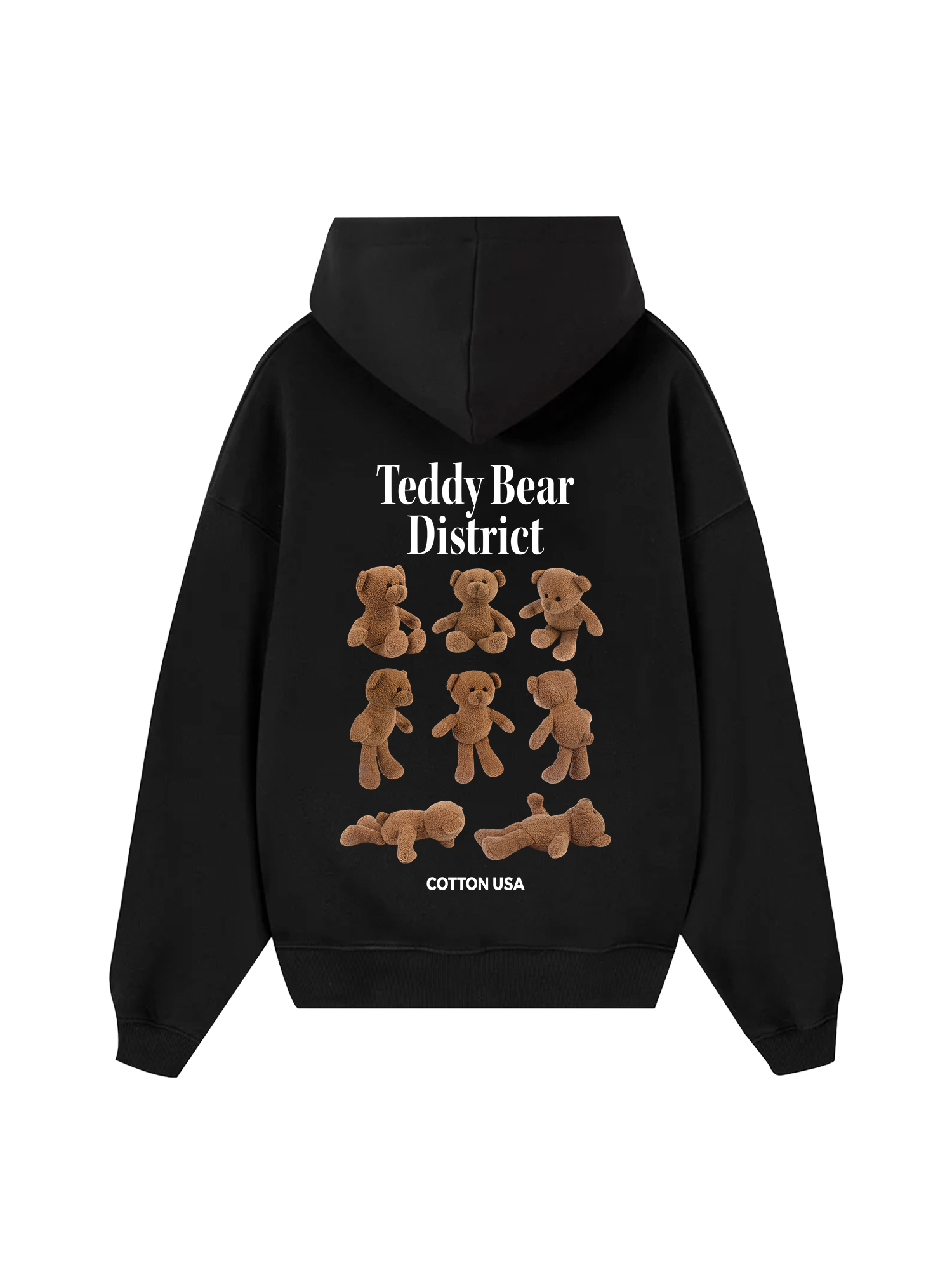 Girly Mood Teddy Bear District Hoodie
