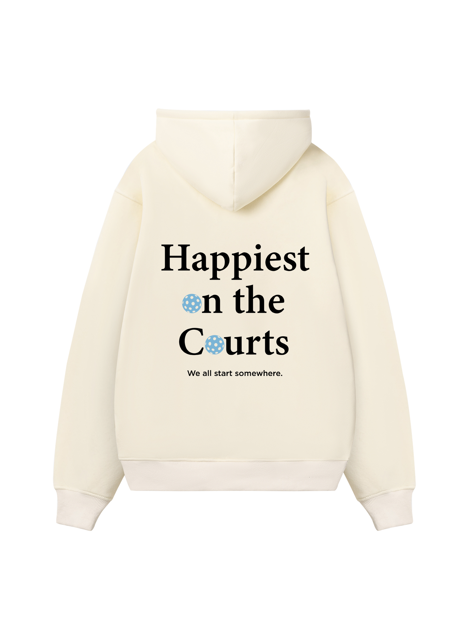 Pickleball Happiest on the Courts Hoodie