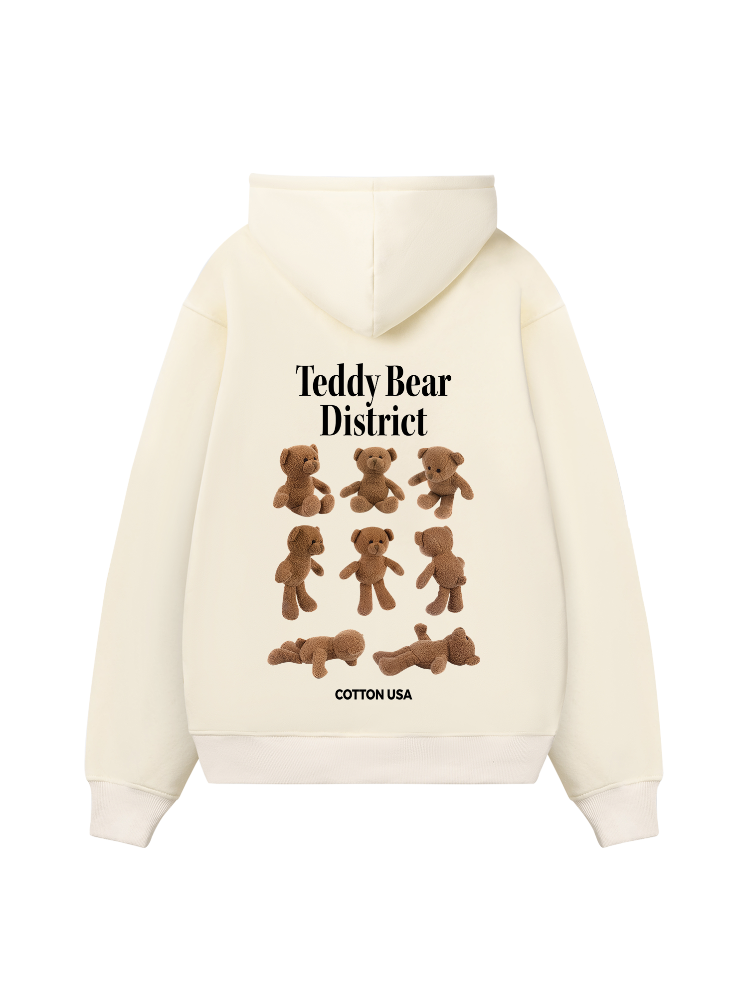 Girly Mood Teddy Bear District Hoodie