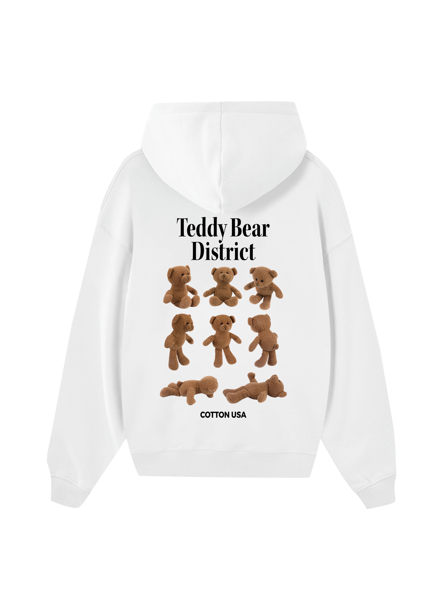 Girly Mood Teddy Bear District Hoodie