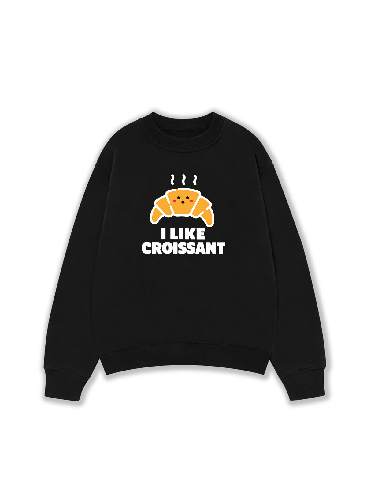 Áo Sweater Nỉ Hai Da I Like Croissant