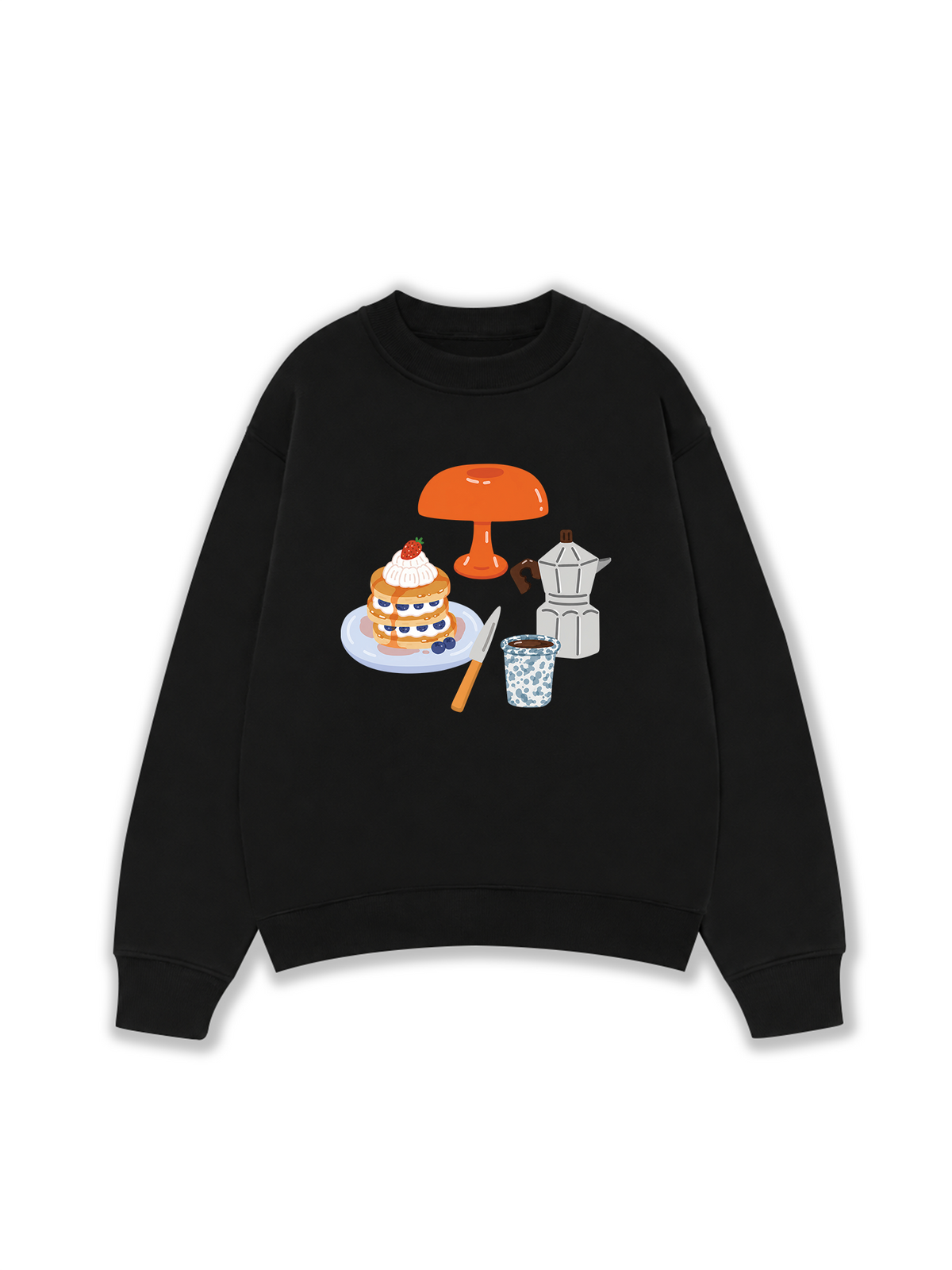 Áo Sweater Nỉ Hai Da Breakfast