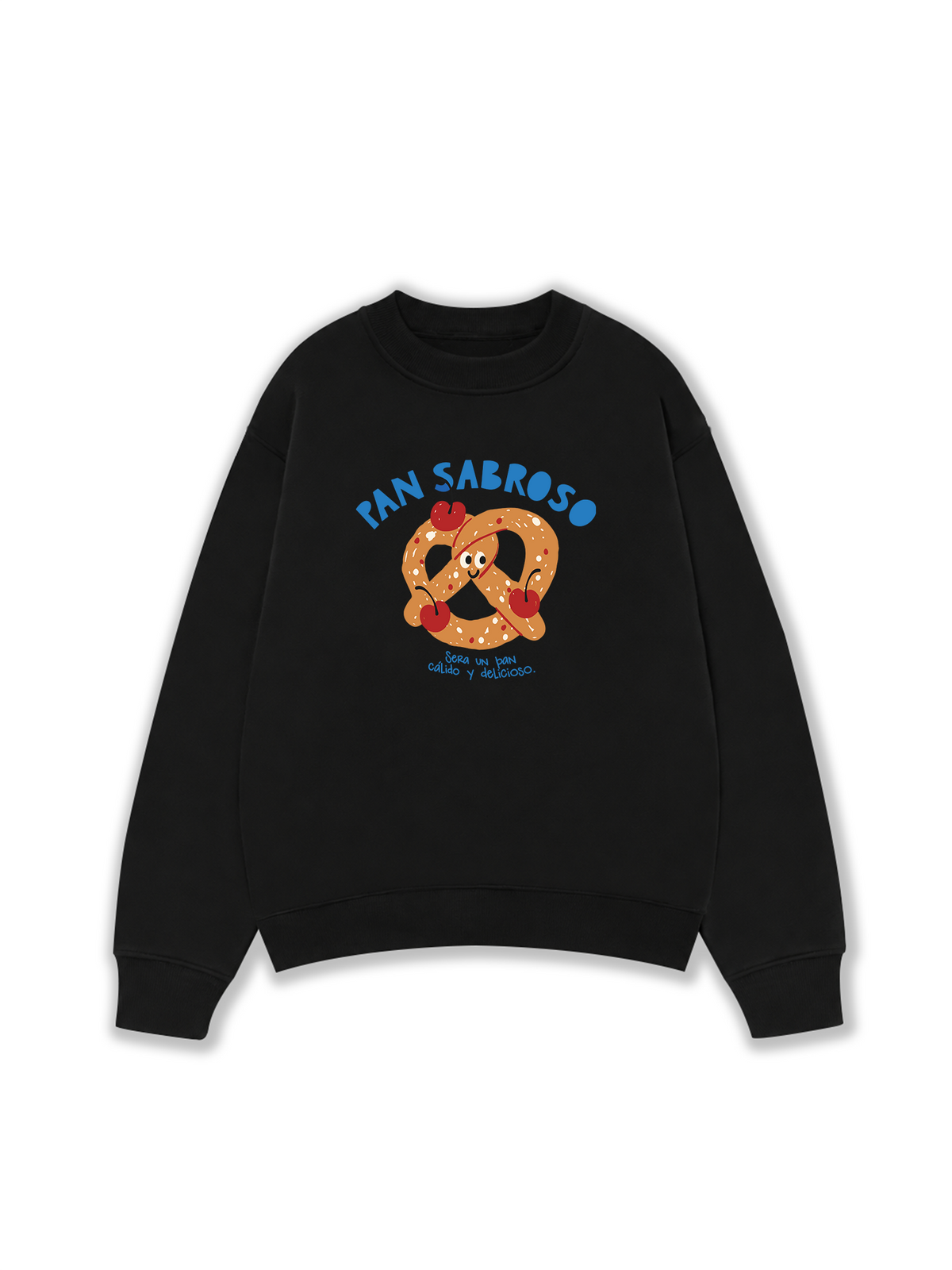 Áo Sweater Nỉ Hai Da Pretzel