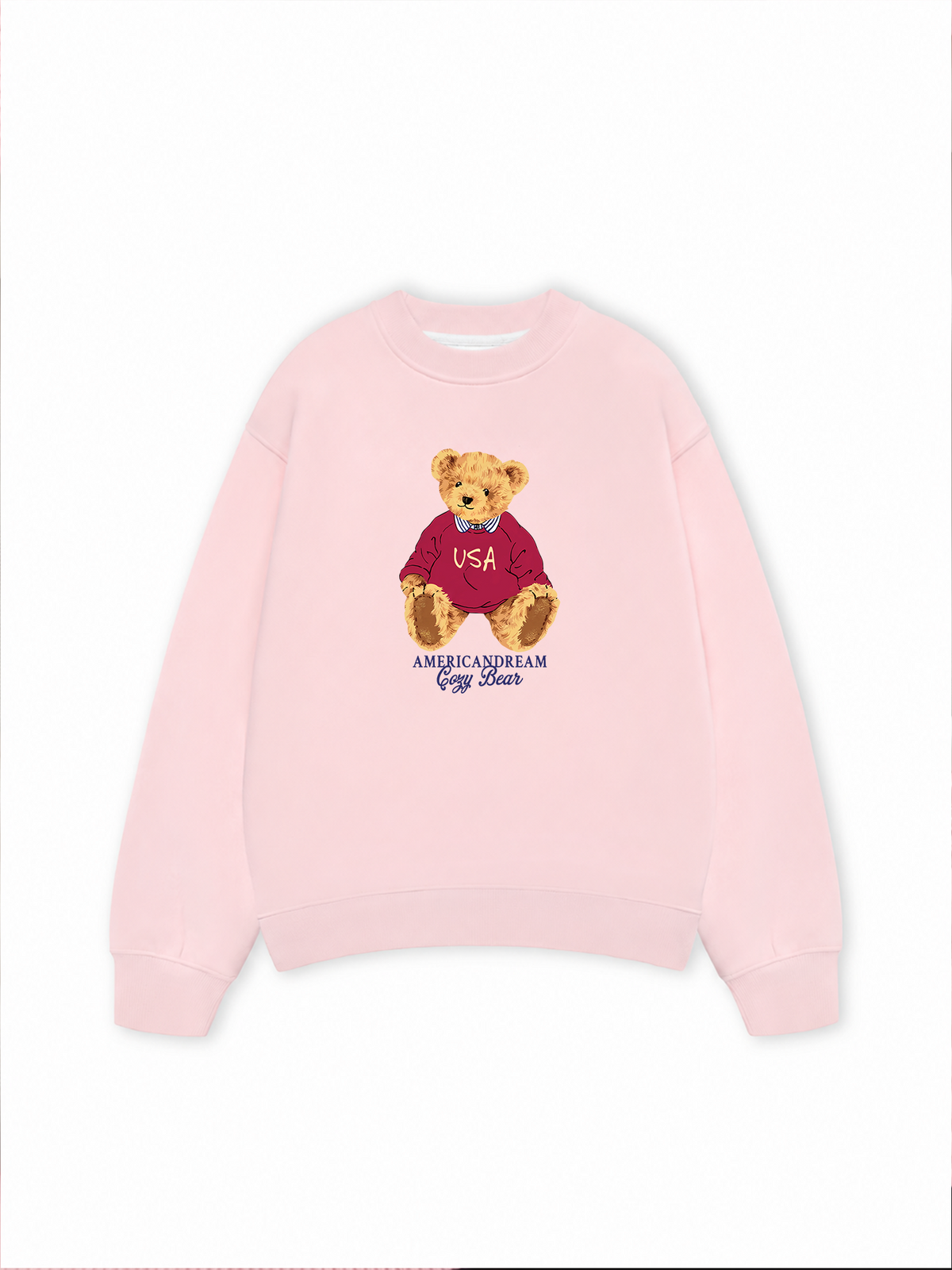 Áo Sweater Nỉ Hai Da USA Cozy Bear