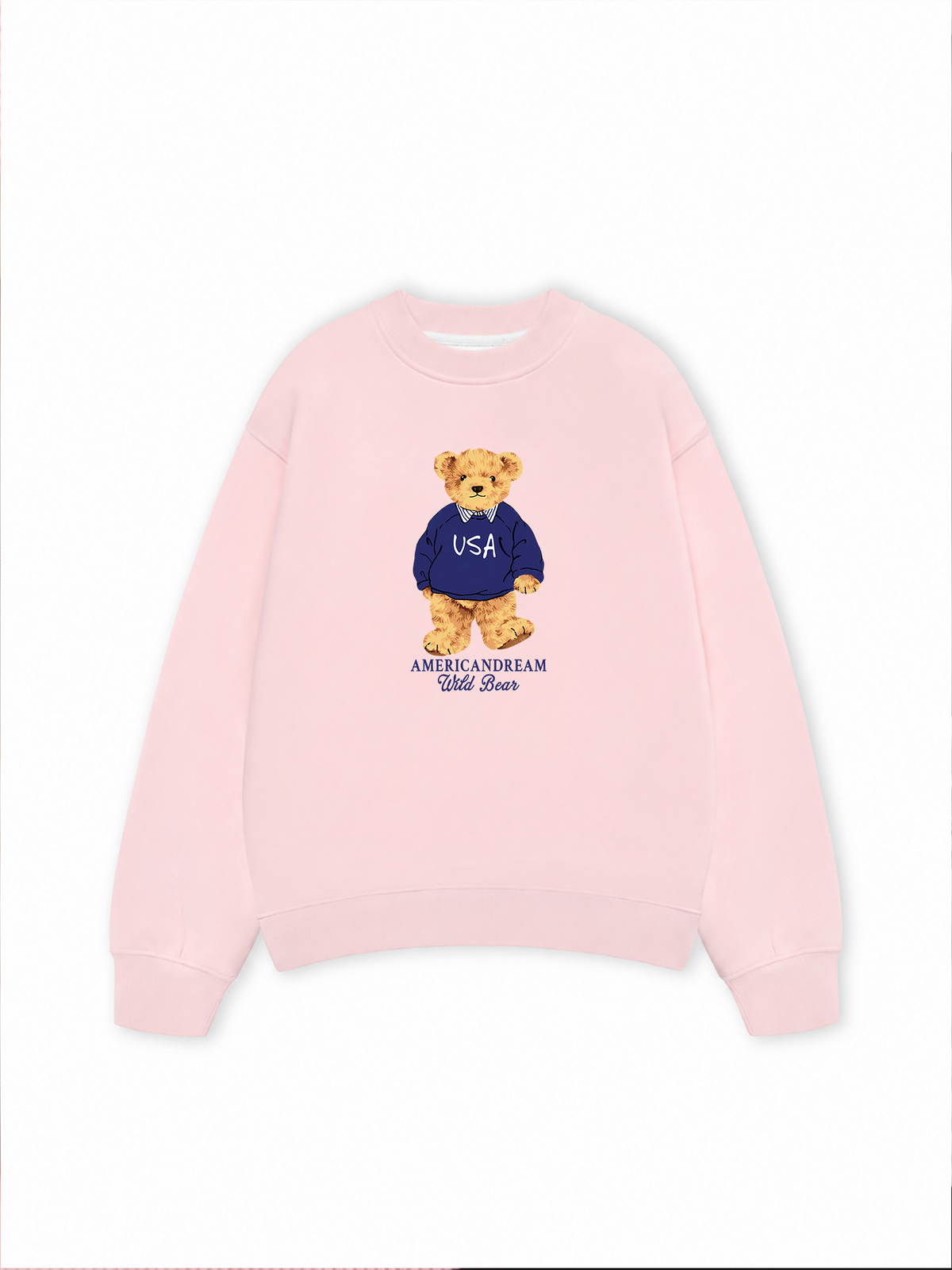Áo Sweater Nỉ Hai Da USA Bear