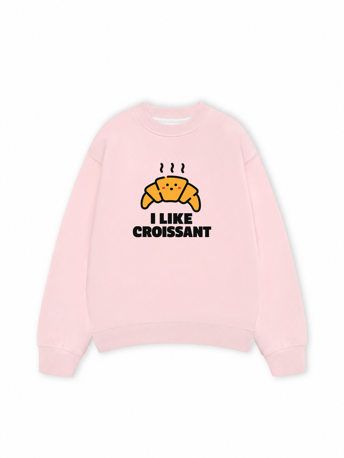 Áo Sweater Nỉ Hai Da I Like Croissant