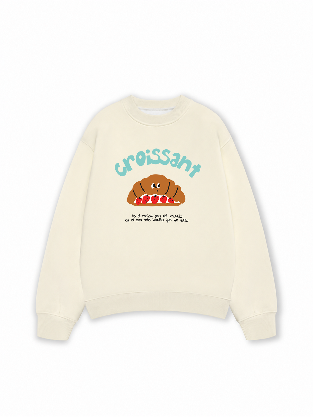 Áo Sweater Nỉ Hai Da Croissant