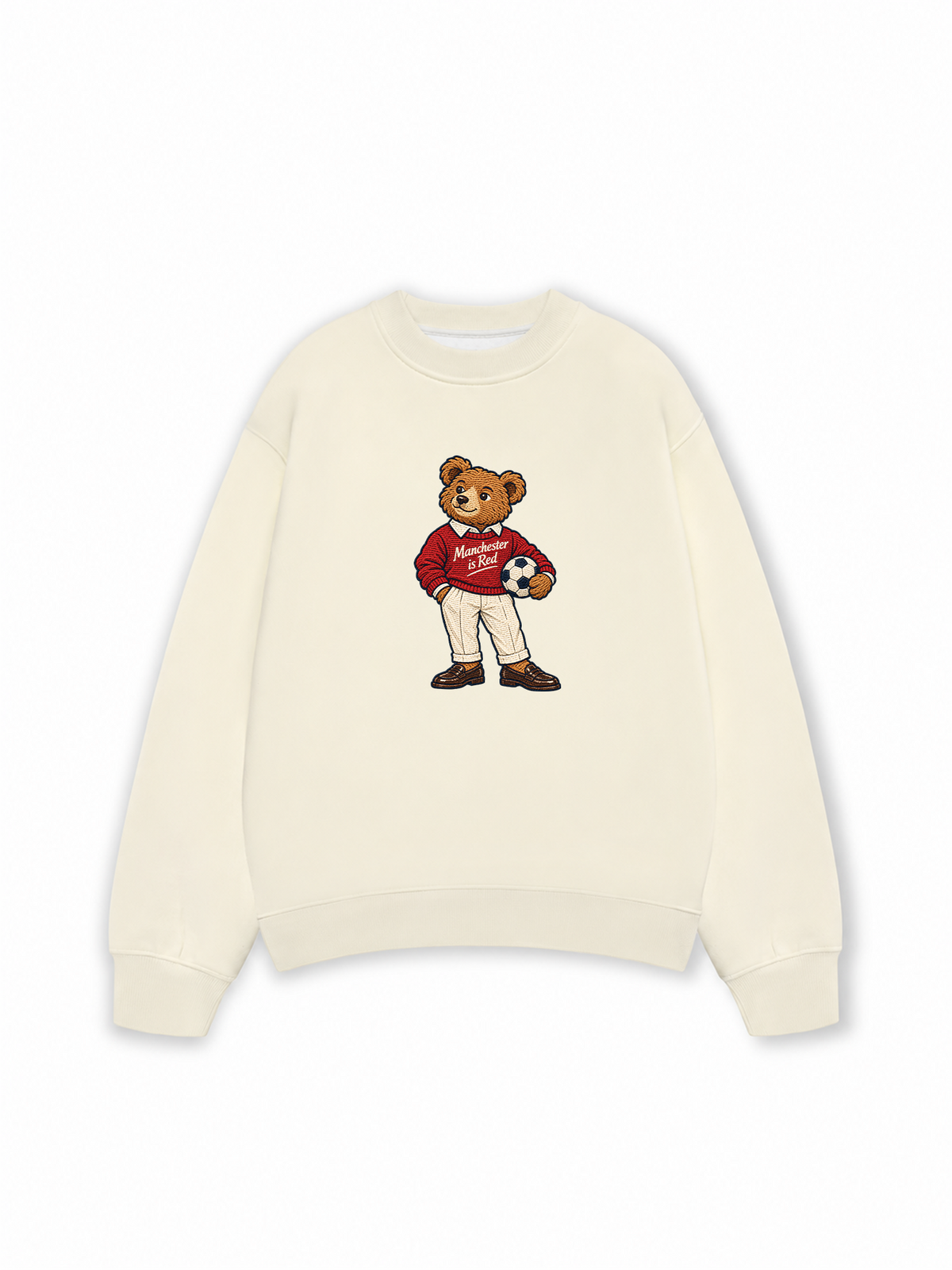 Áo Sweater Nỉ Hai Da MUFC Bear