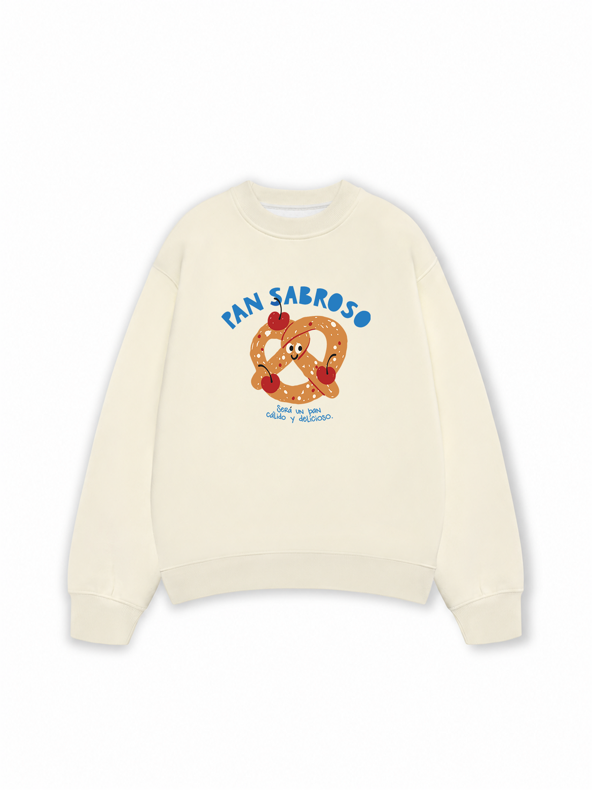 Áo Sweater Nỉ Hai Da Pretzel