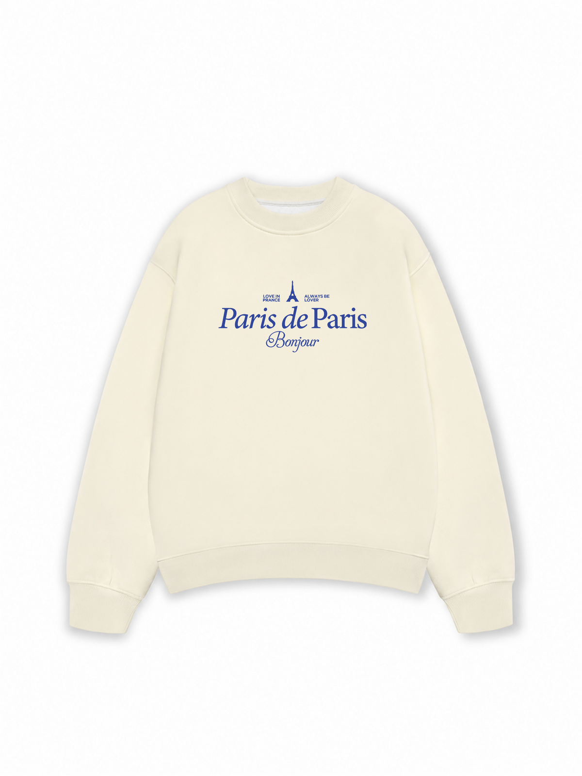 Áo Sweater Nỉ Hai Da Paris de Paris
