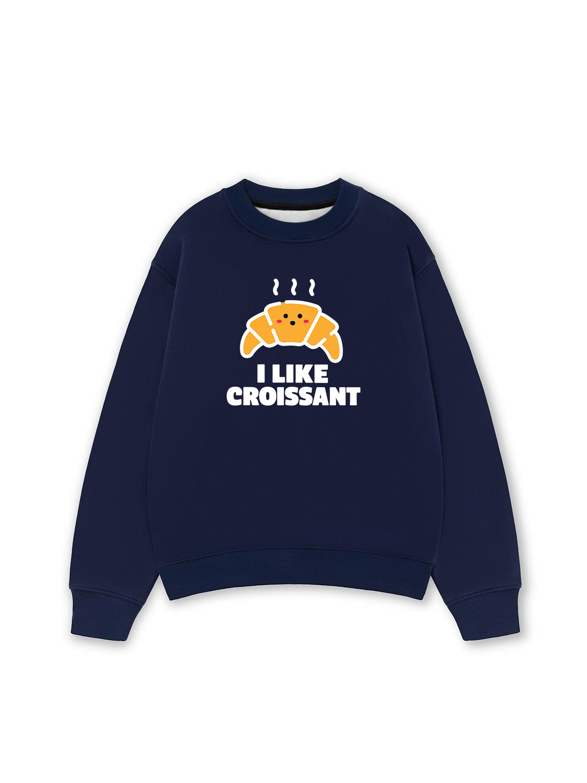 Áo Sweater Nỉ Hai Da I Like Croissant