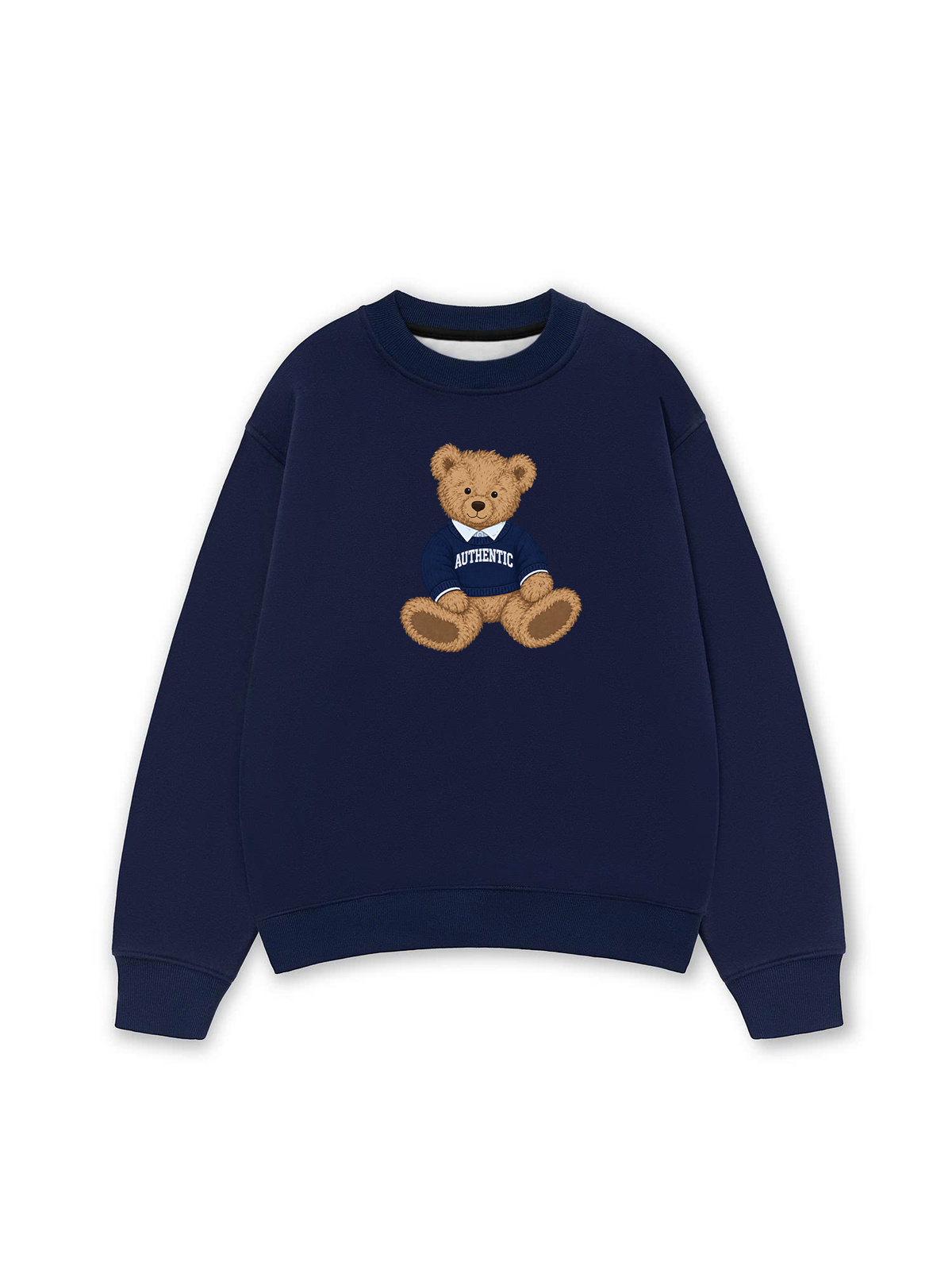 Áo Sweater Nỉ Hai Da Authentic Bear