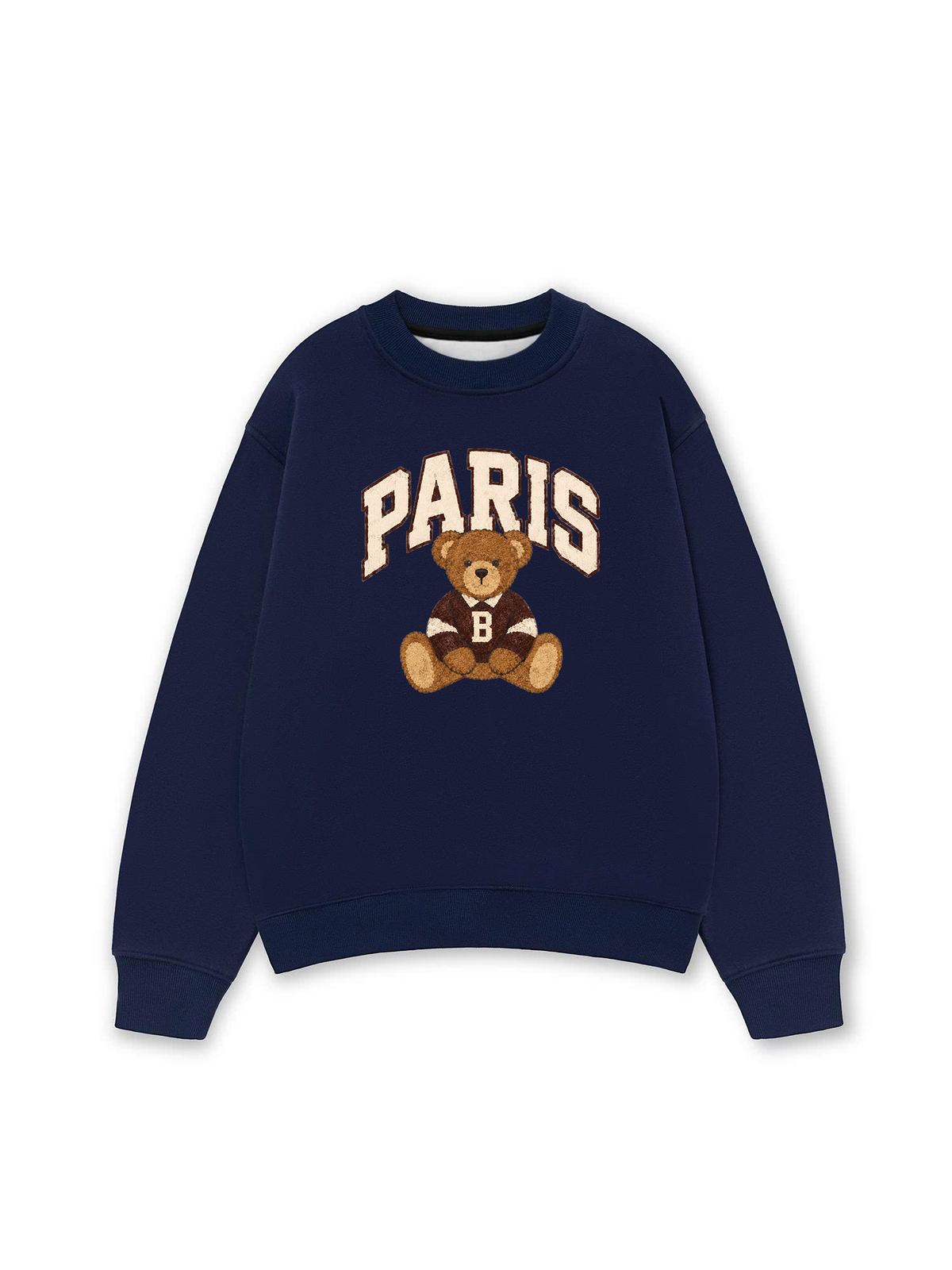 Áo Sweater Nỉ Hai Da City Paris Bear