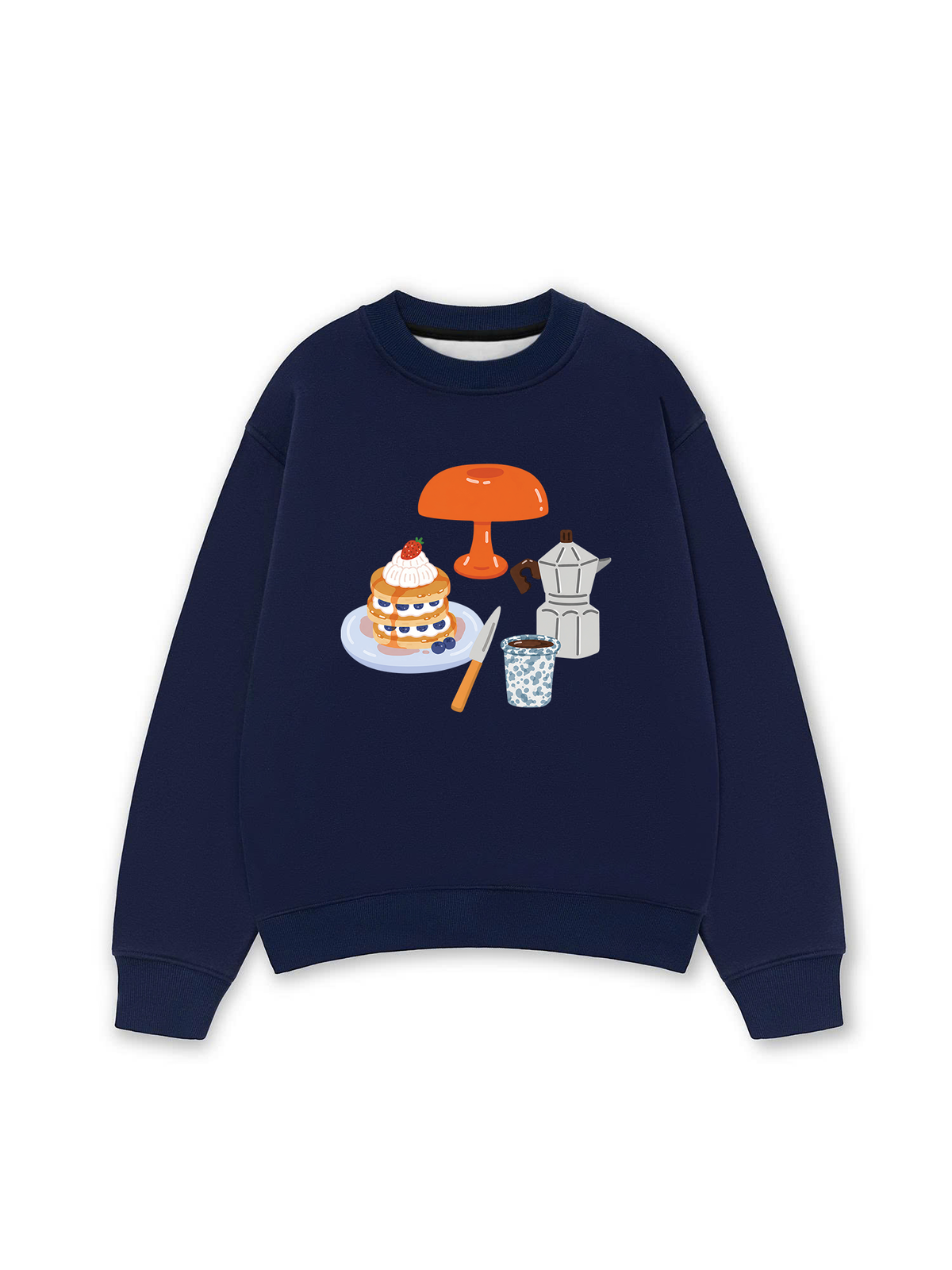Áo Sweater Nỉ Hai Da Breakfast