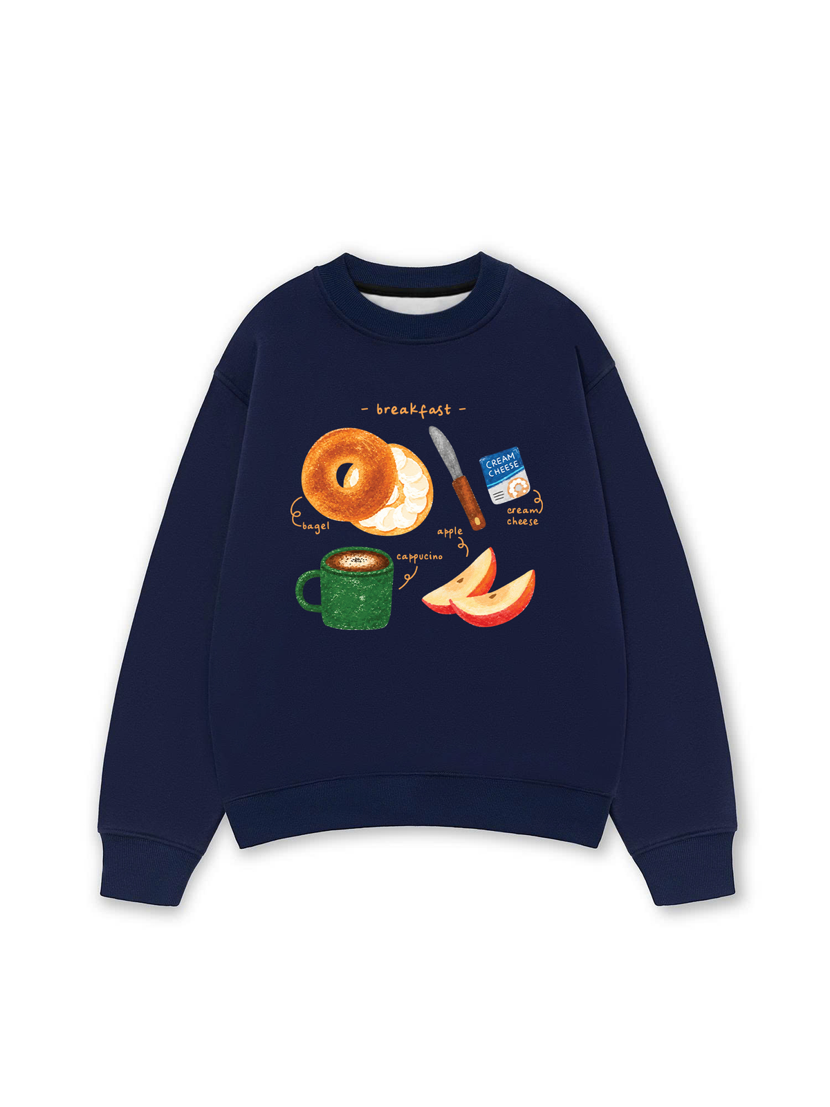 Áo Sweater Nỉ Hai Da Sweetie Breakfast