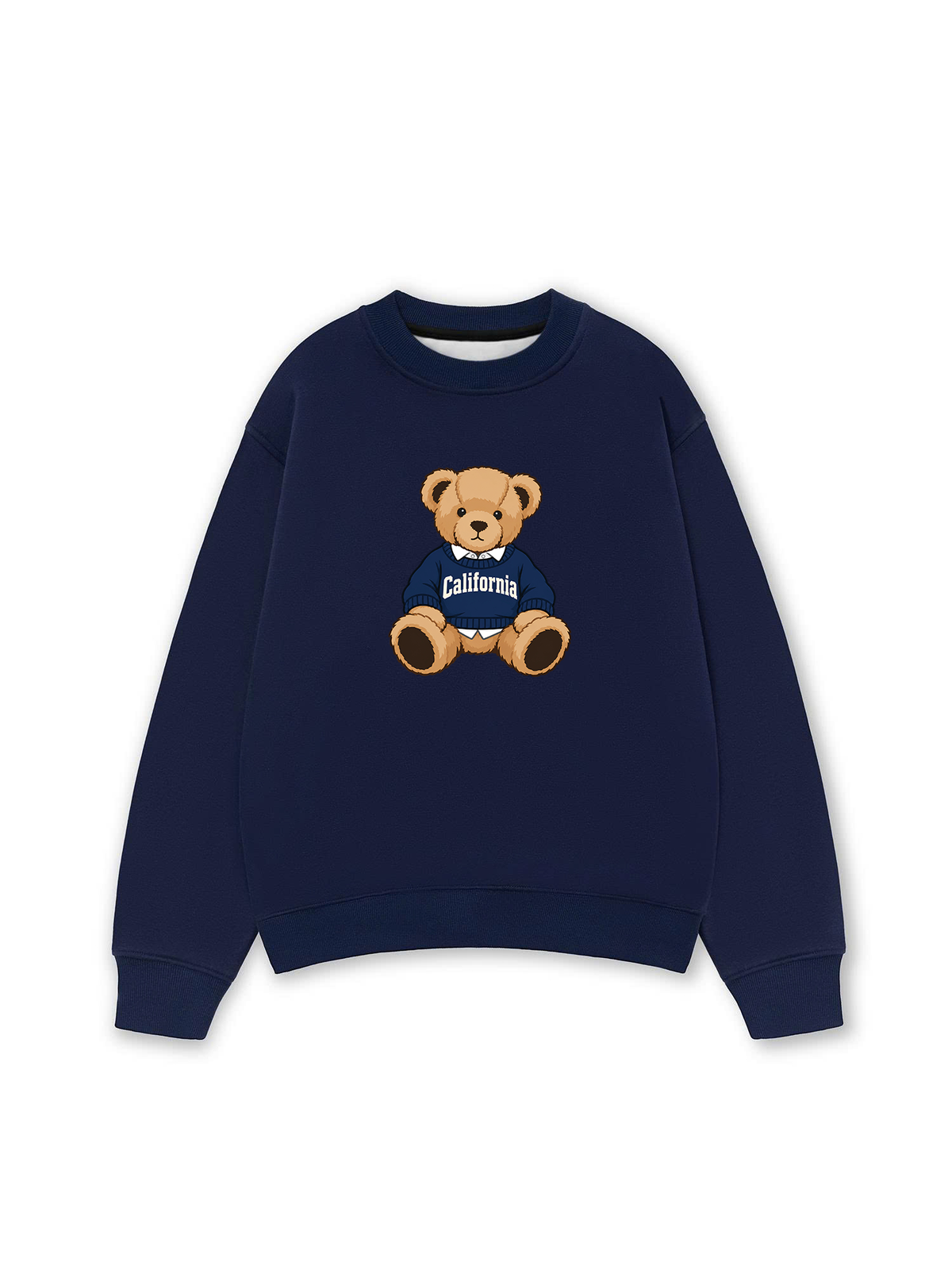Áo Sweater Nỉ Hai Da City California Bear