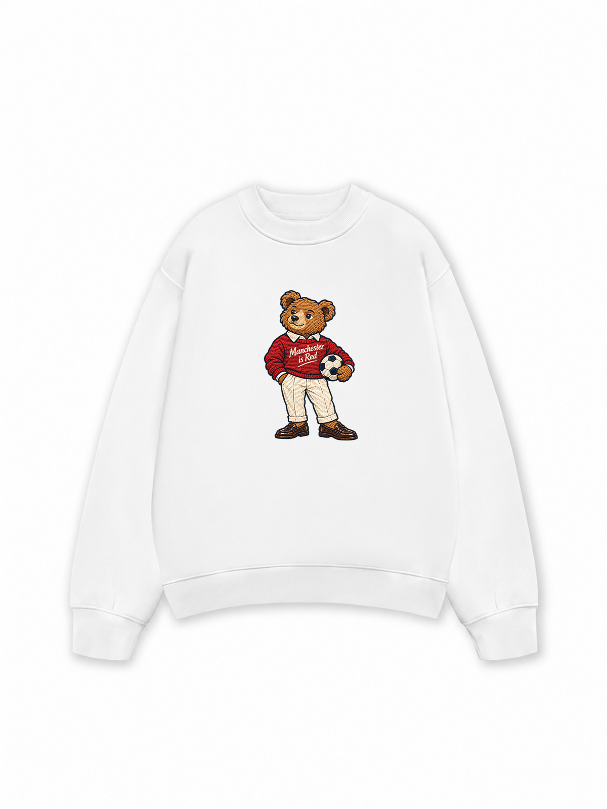 Áo Sweater Nỉ Hai Da MUFC Bear