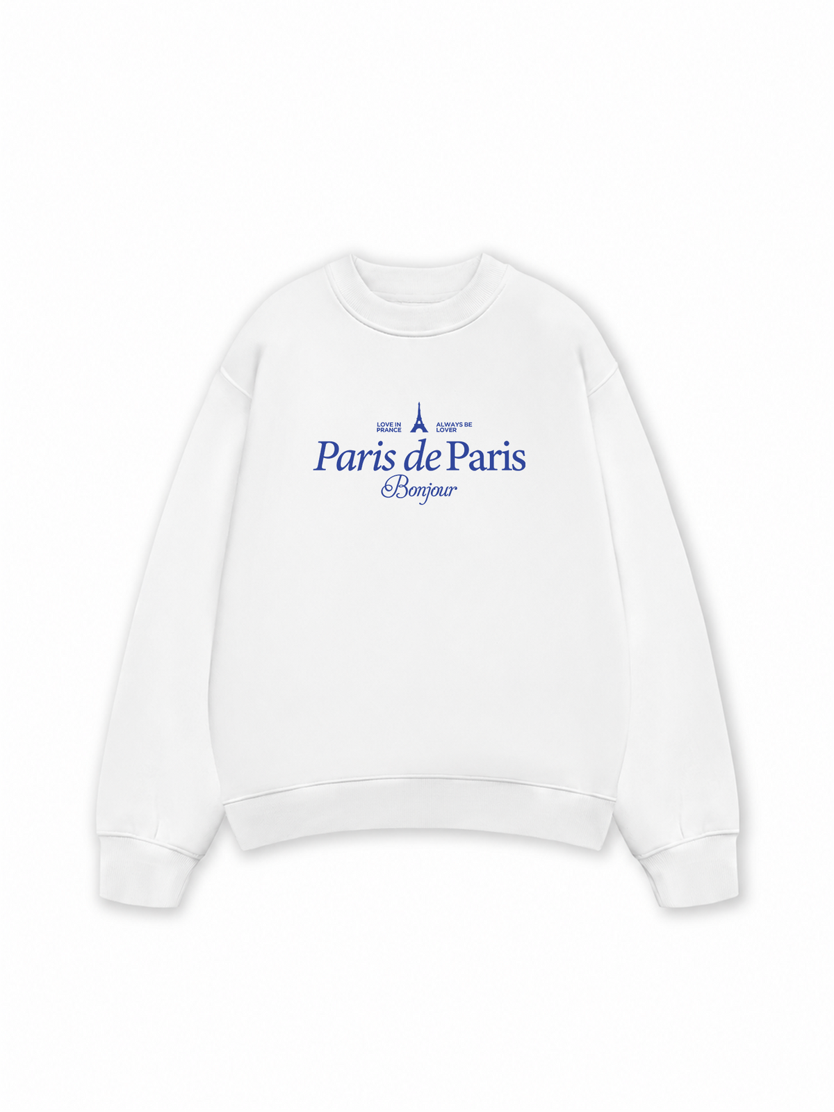 Áo Sweater Nỉ Hai Da Paris de Paris