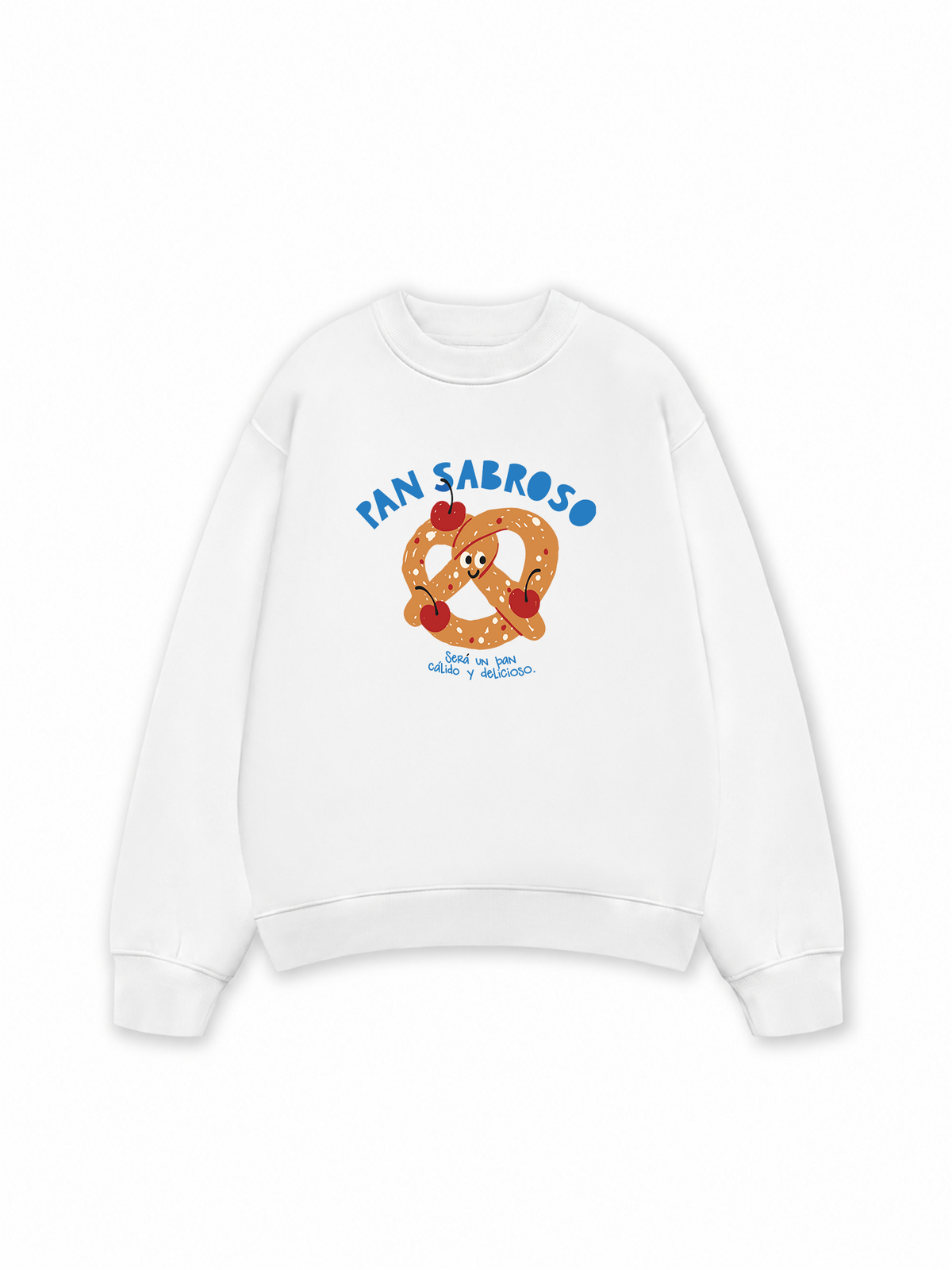 Áo Sweater Nỉ Hai Da Pretzel